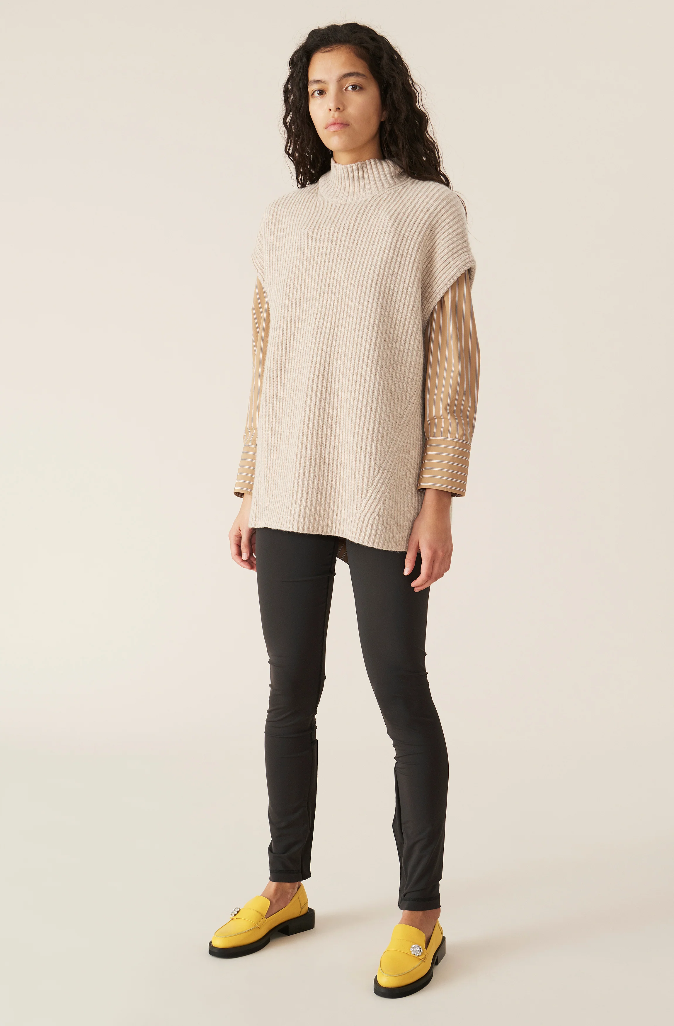 Rib Knit Vest | Brazilian Sand - Image 3