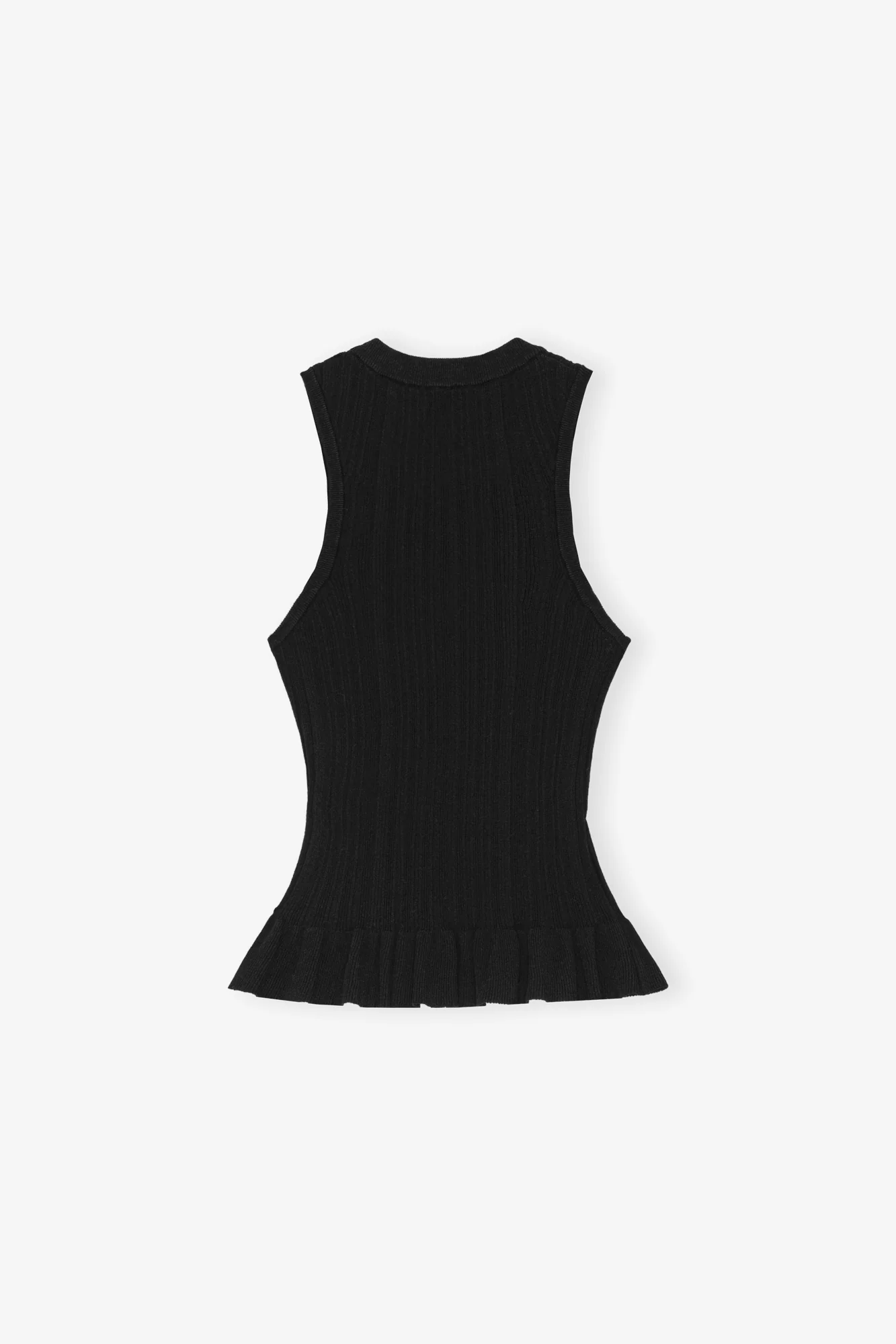 Rib Tank Top | Black - Image 2