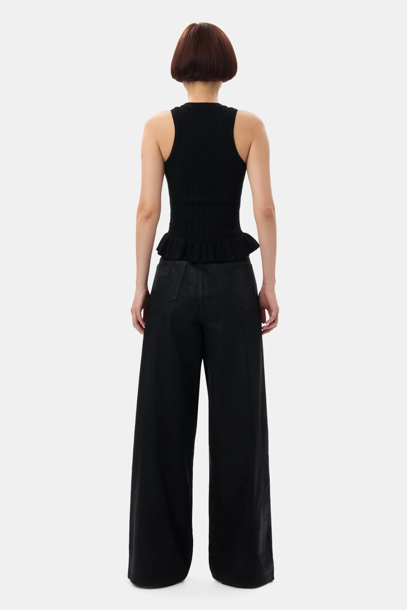 Rib Tank Top | Black - Image 6