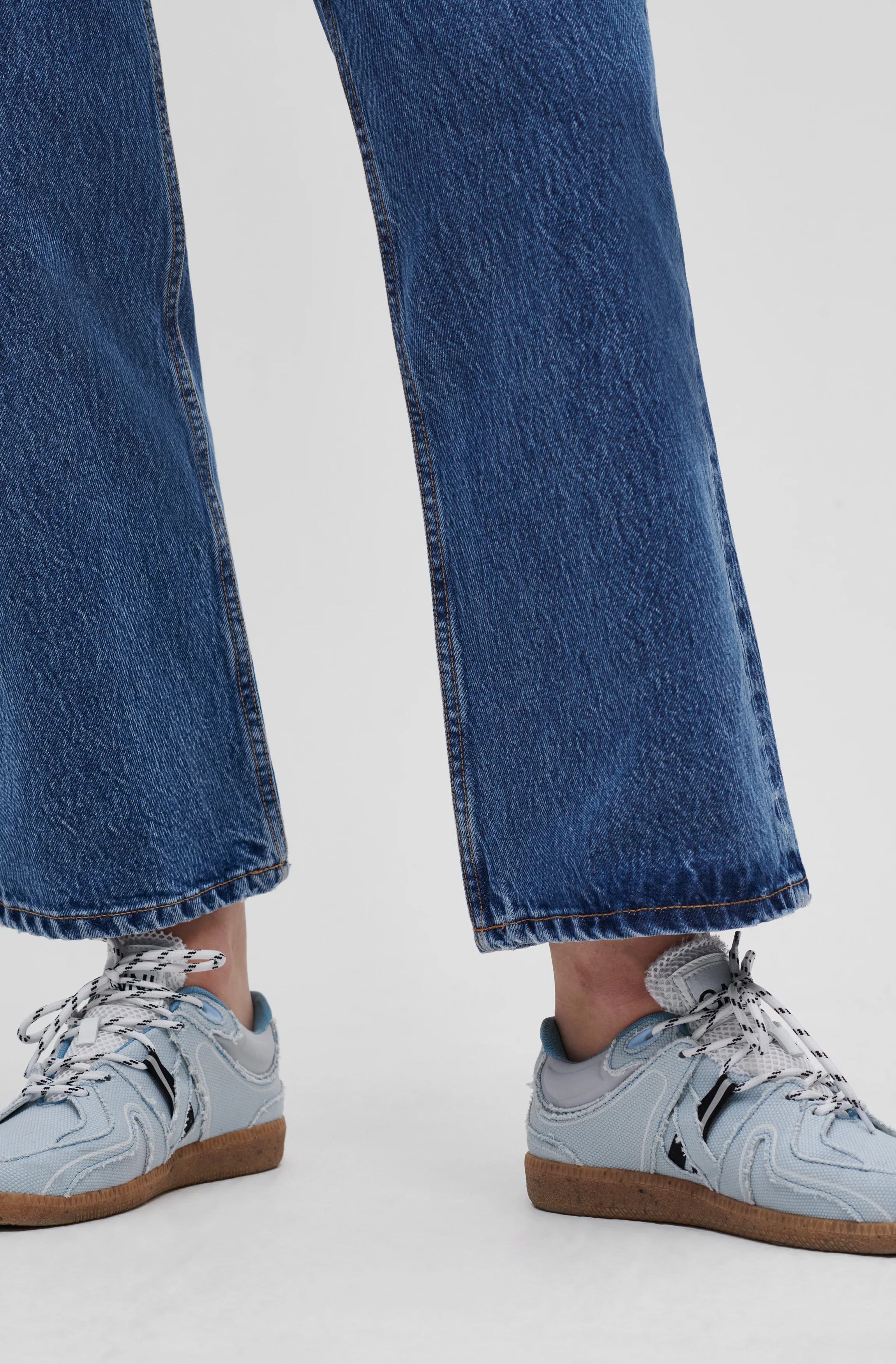 Rigid Denim Betzy Cropped | Mid Blue Stone - Image 4