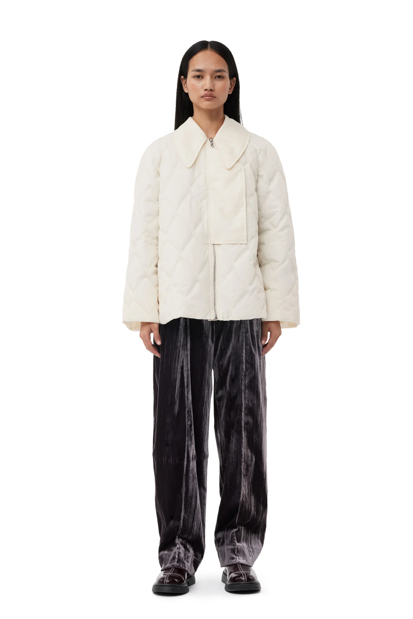 Ripstop Quilt Jacket | Egret - Image 2