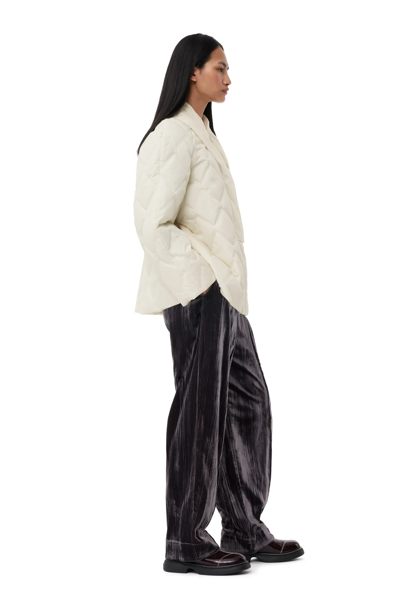 Ripstop Quilt Jacket | Egret - Image 3