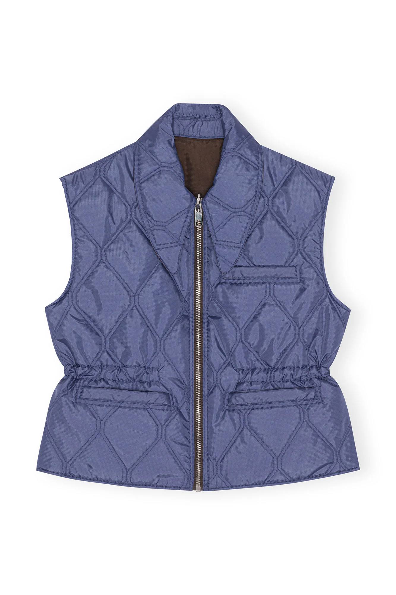 Ripstop Quilt Reversible Vest | Mole - Image 2