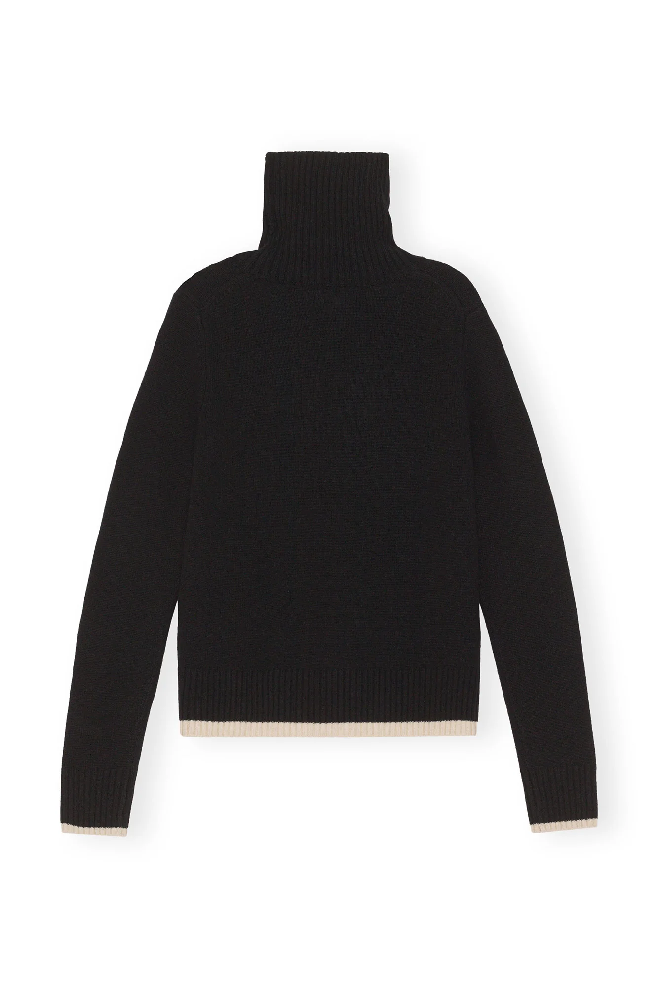 Rollneck Pullover | Black - Image 2