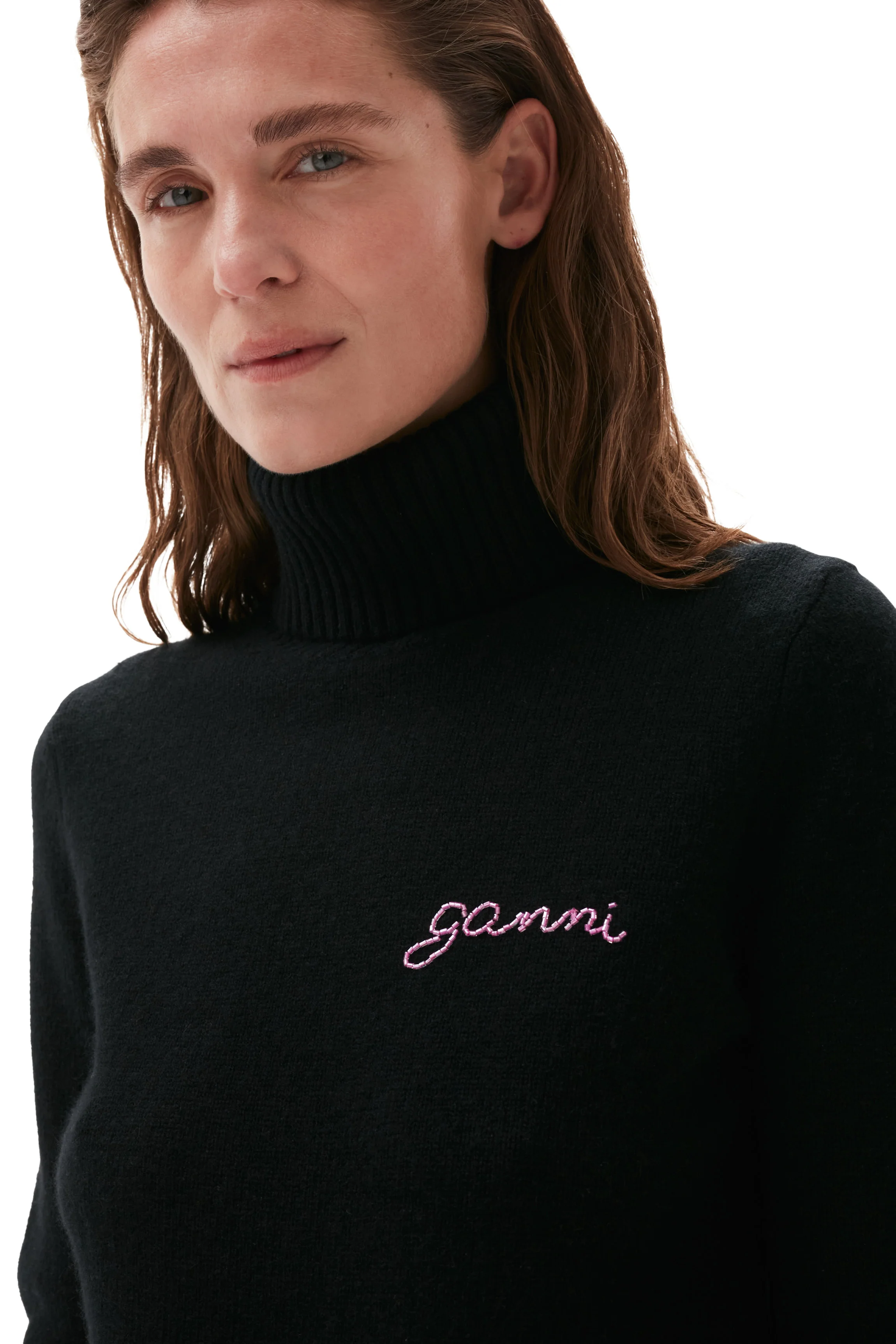 Rollneck Pullover | Black - Image 6