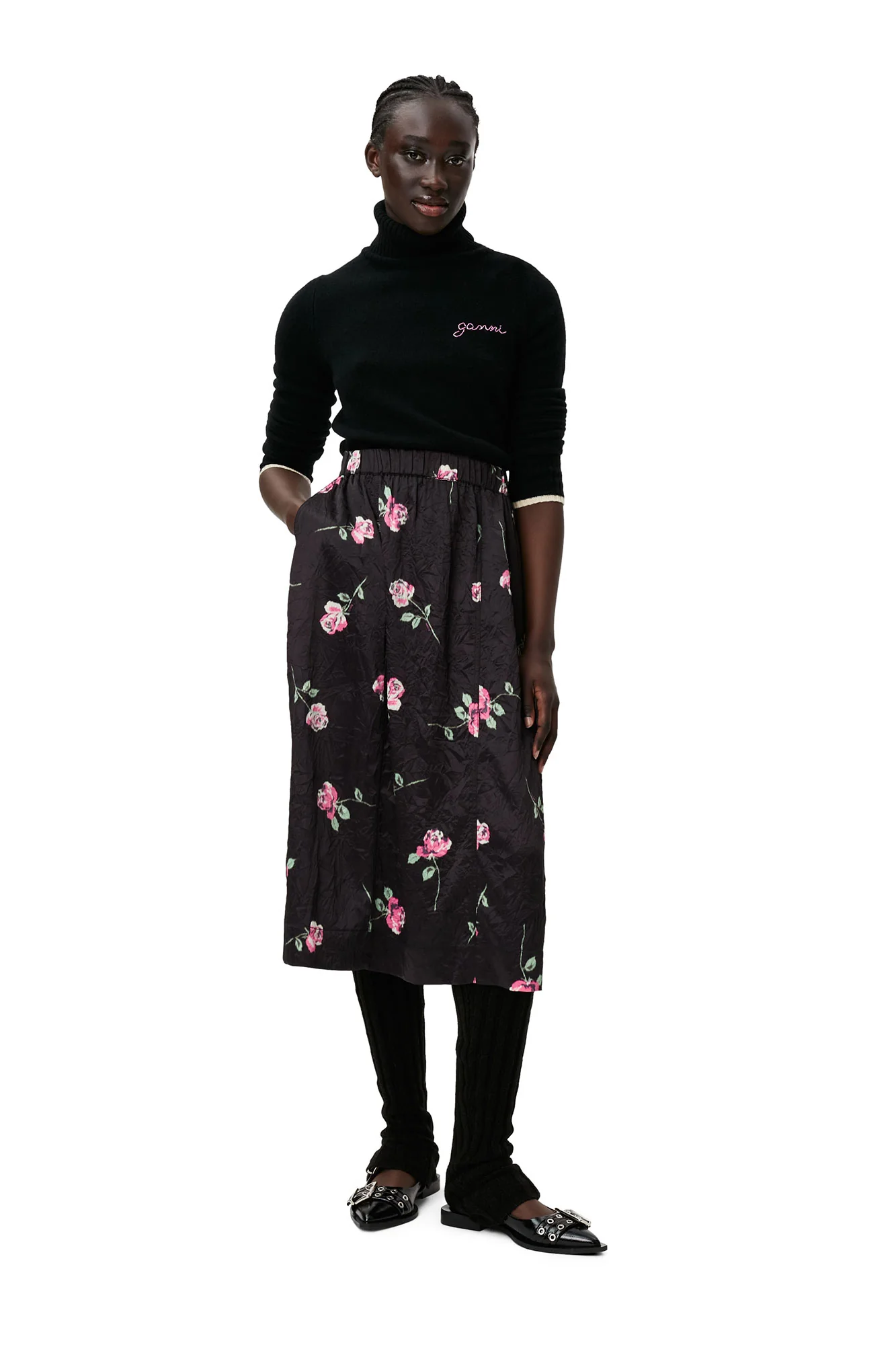 Rollneck Pullover | Black - Image 7