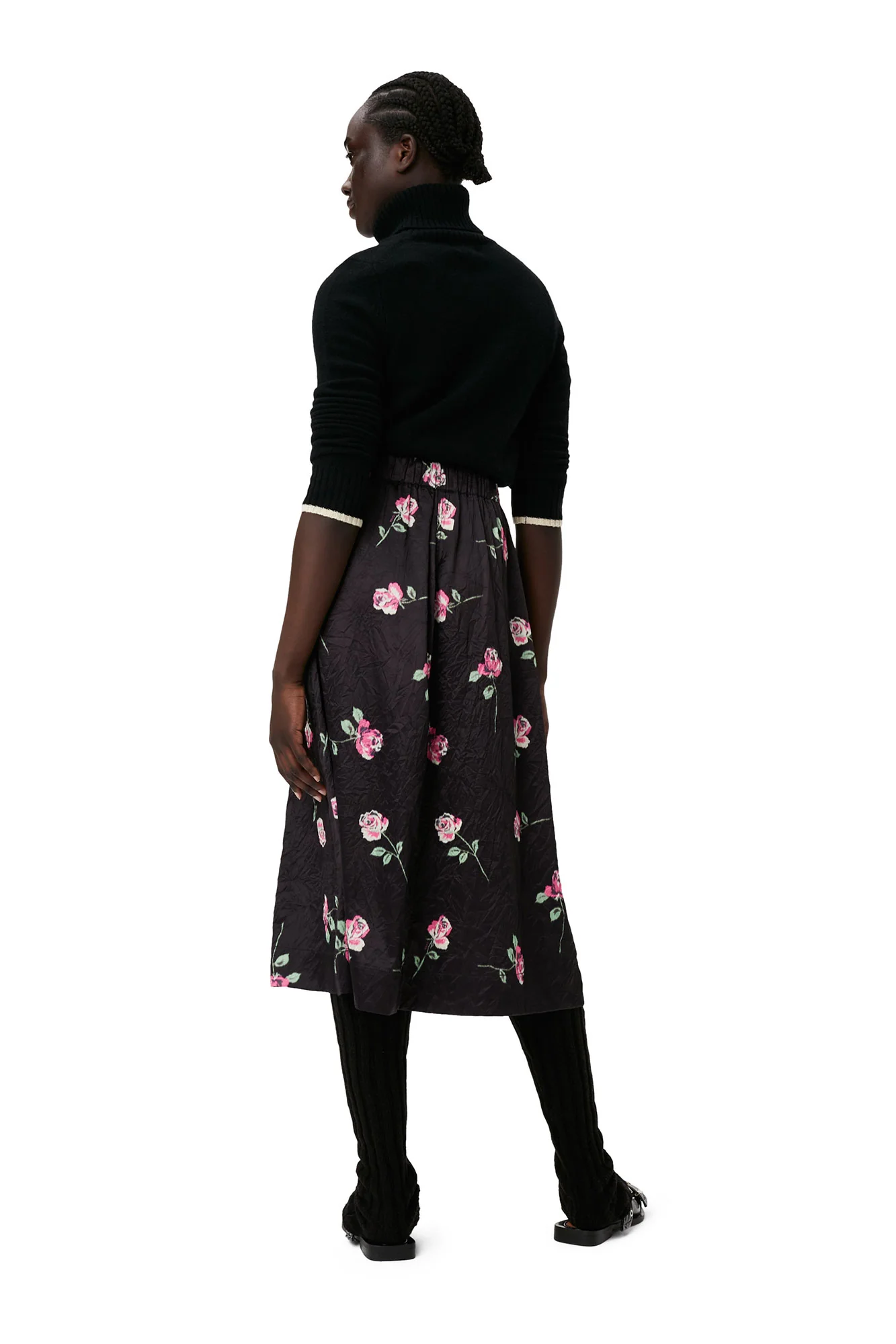 Rollneck Pullover | Black - Image 8
