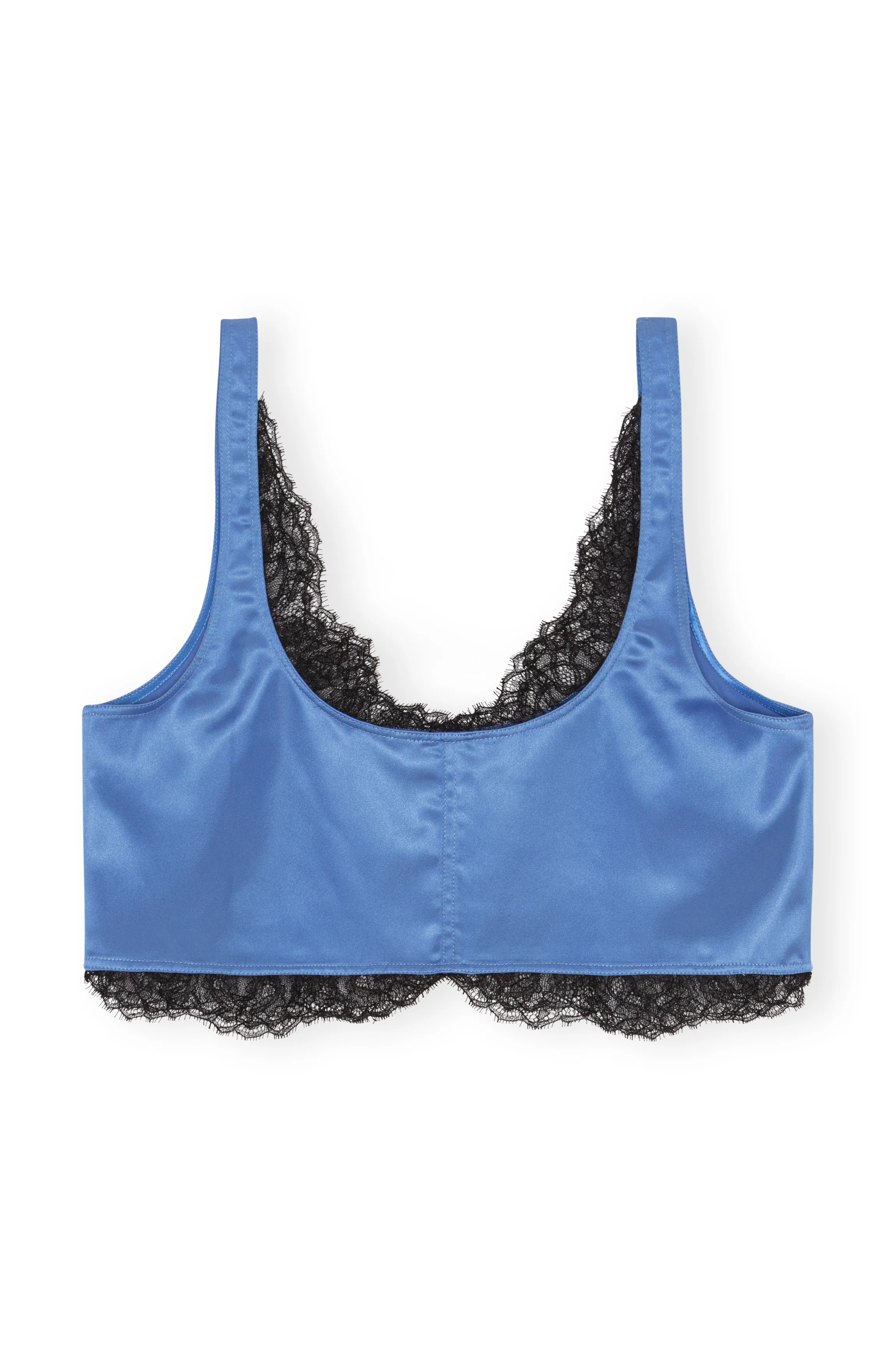 Satin Cropped Top | Granada Sky - Image 2