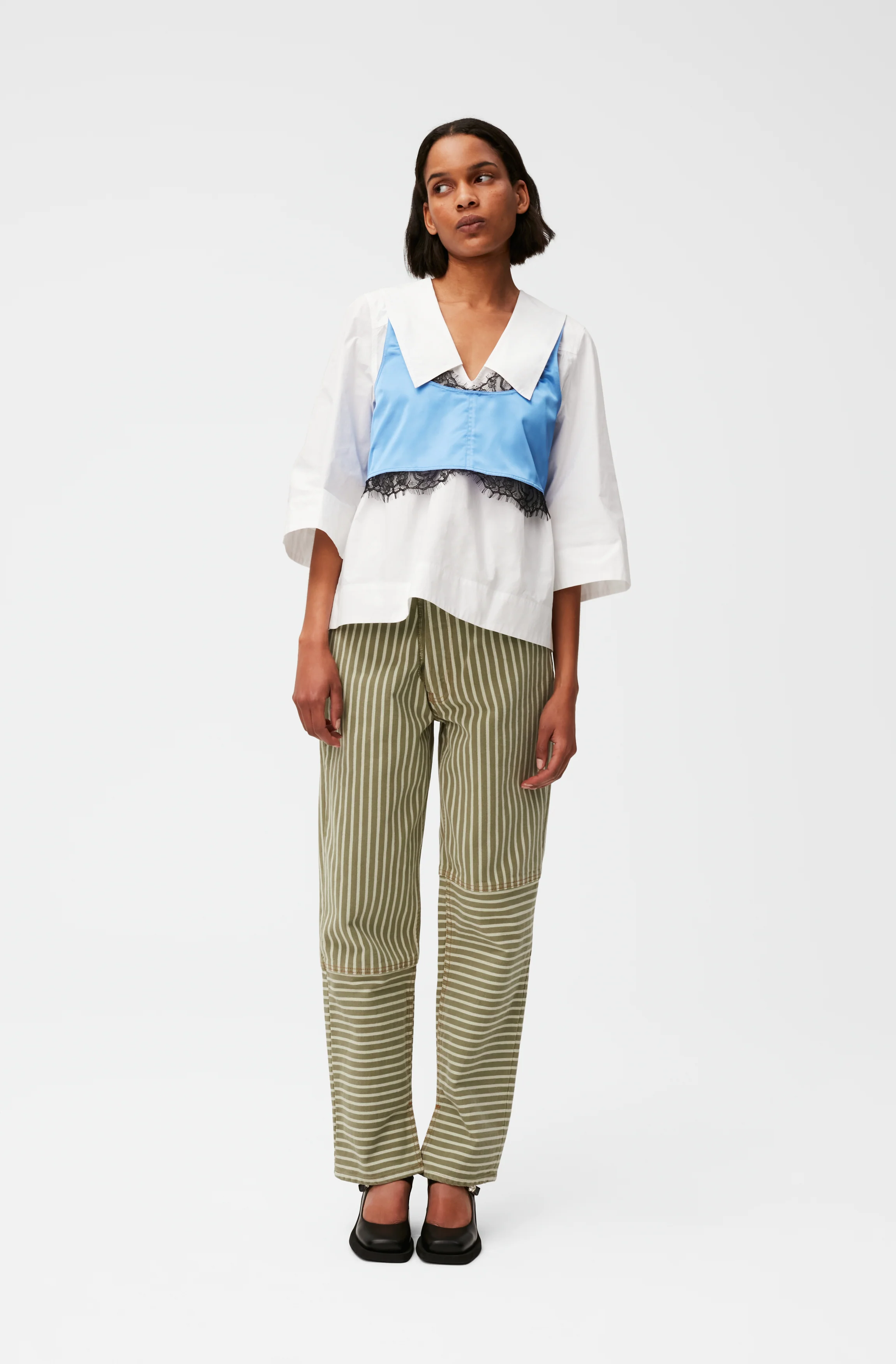 Satin Cropped Top | Granada Sky - Image 7