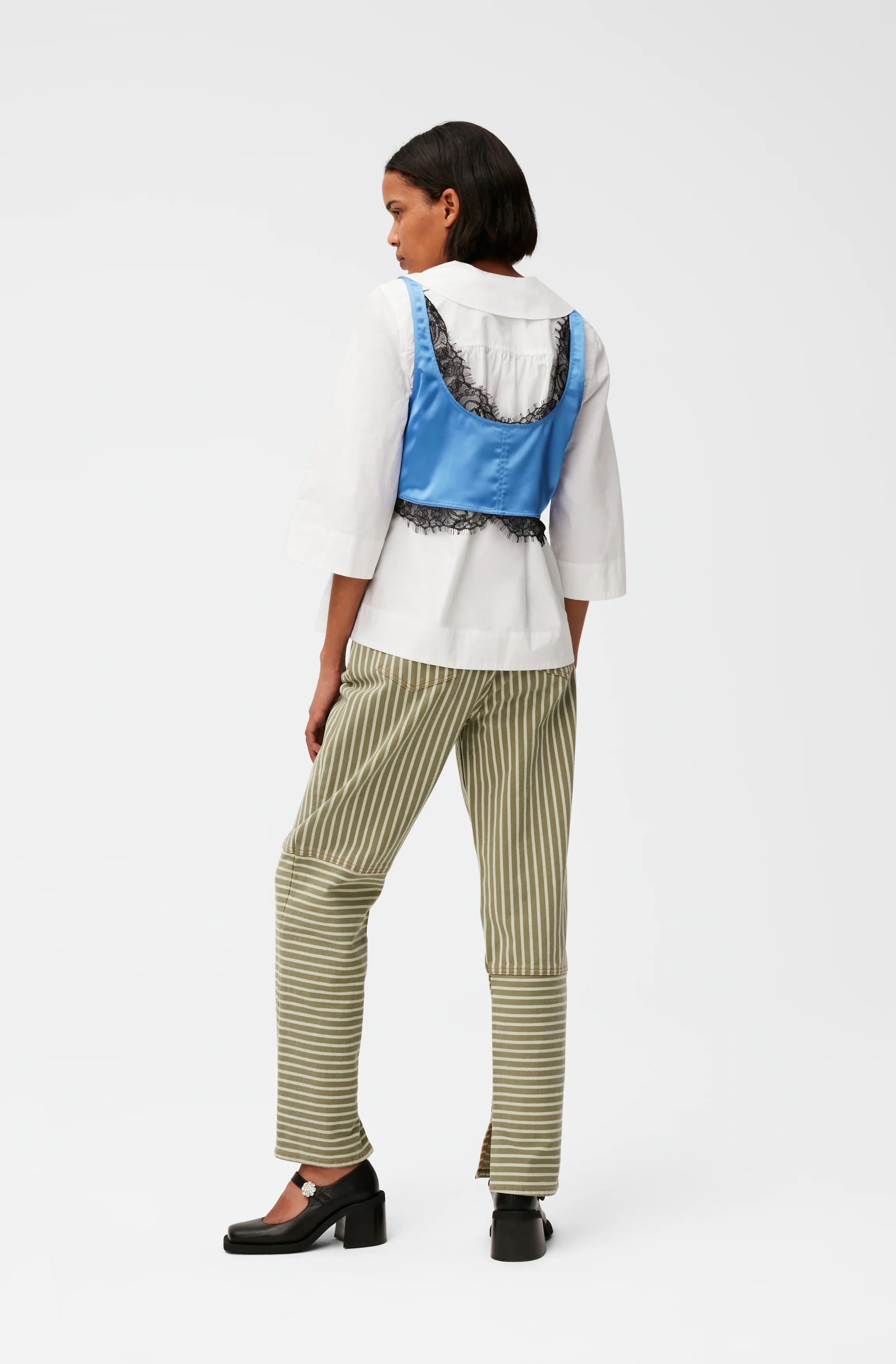 Satin Cropped Top | Granada Sky - Image 8