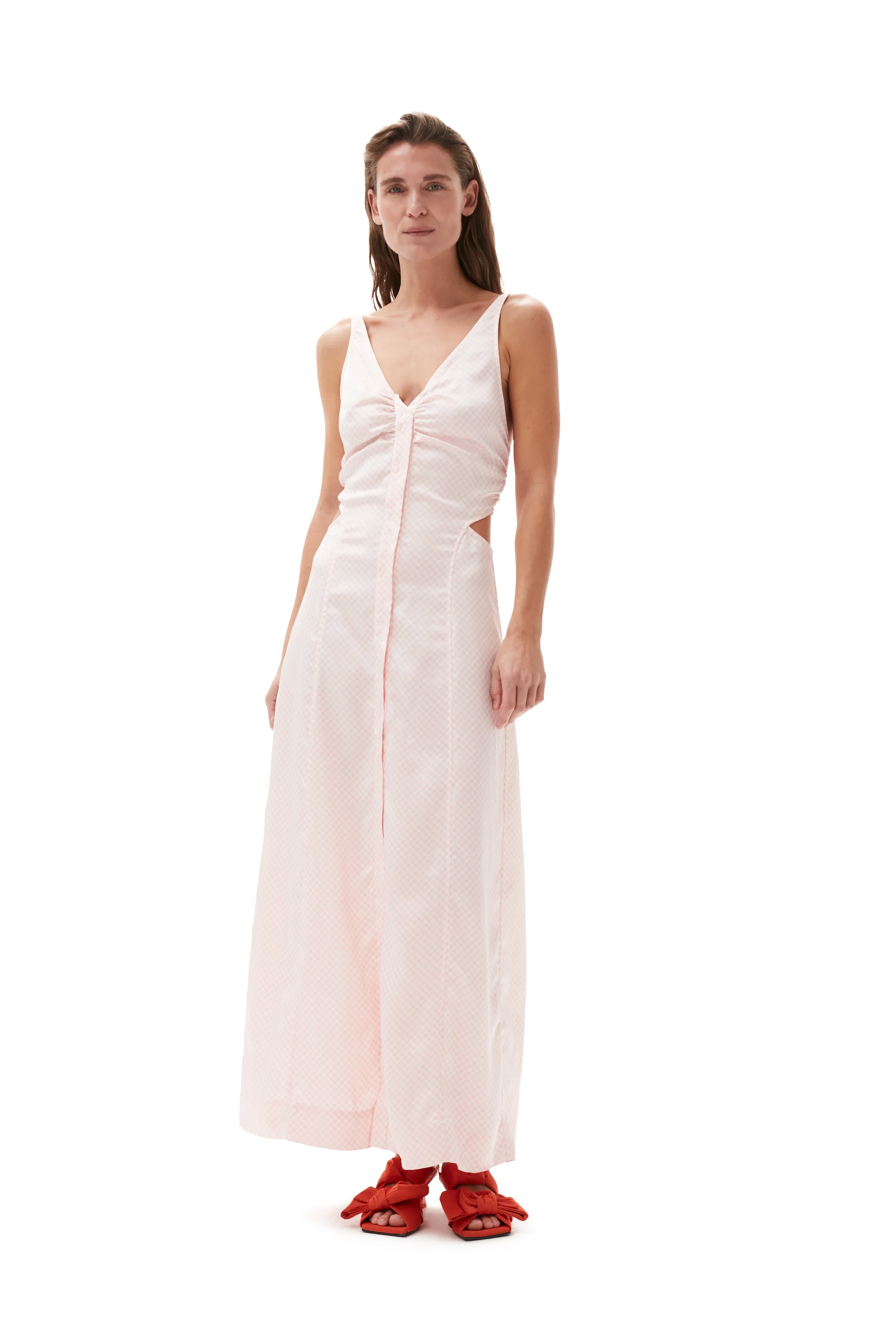Satin Maxi Dress | Light Lilac - Image 3