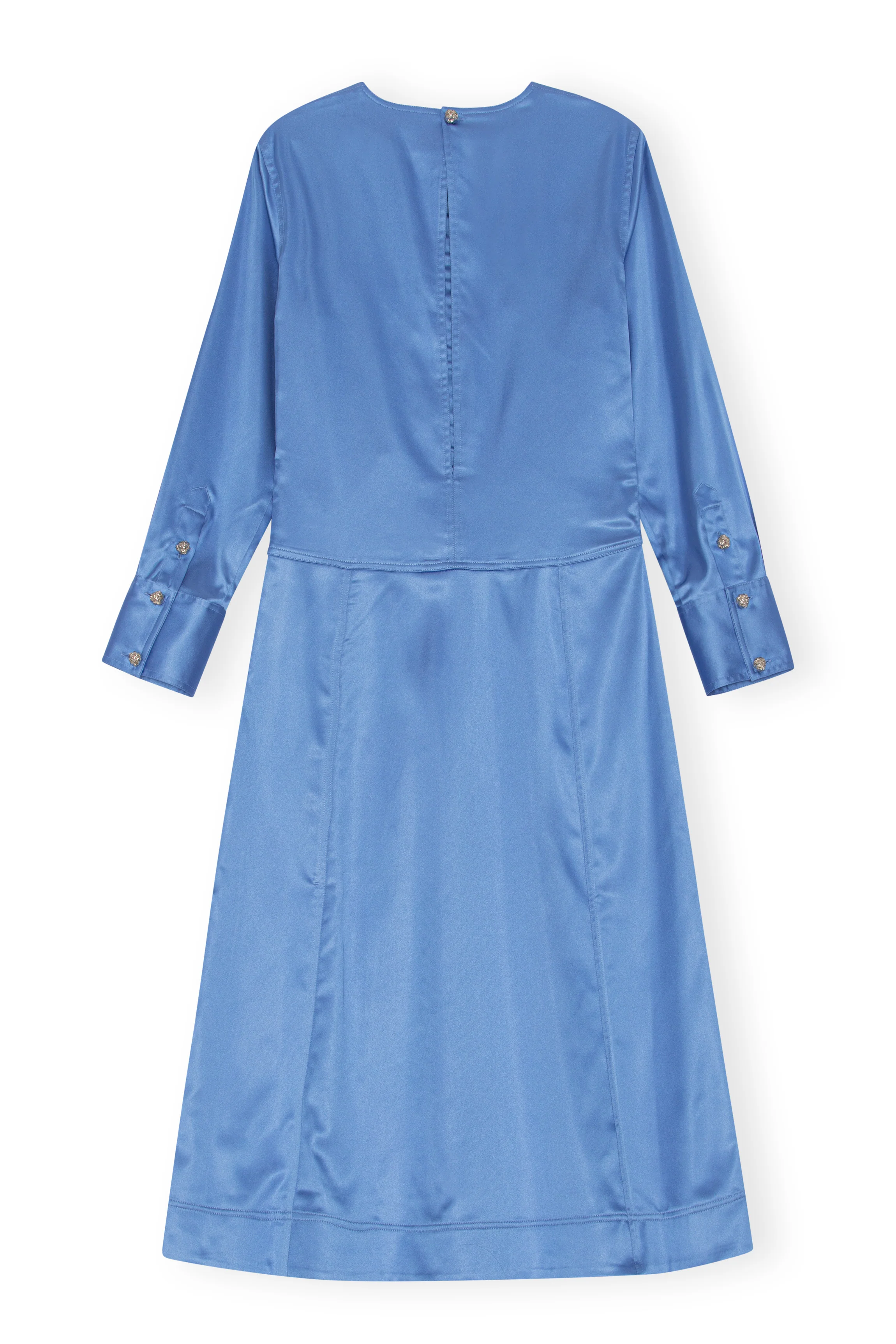Satin Midi Dress | Granada Sky - Image 2