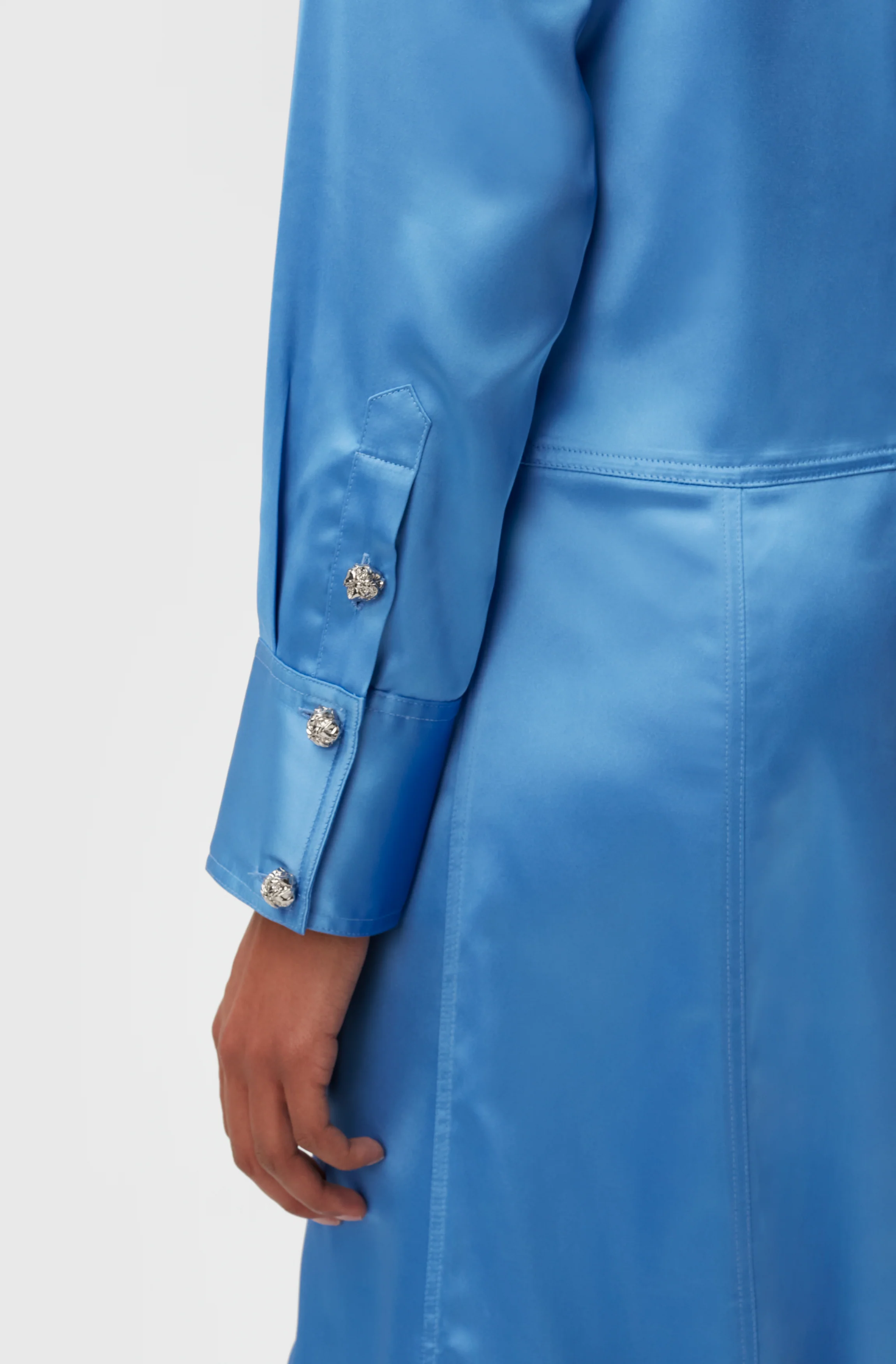 Satin Midi Dress | Granada Sky - Image 6