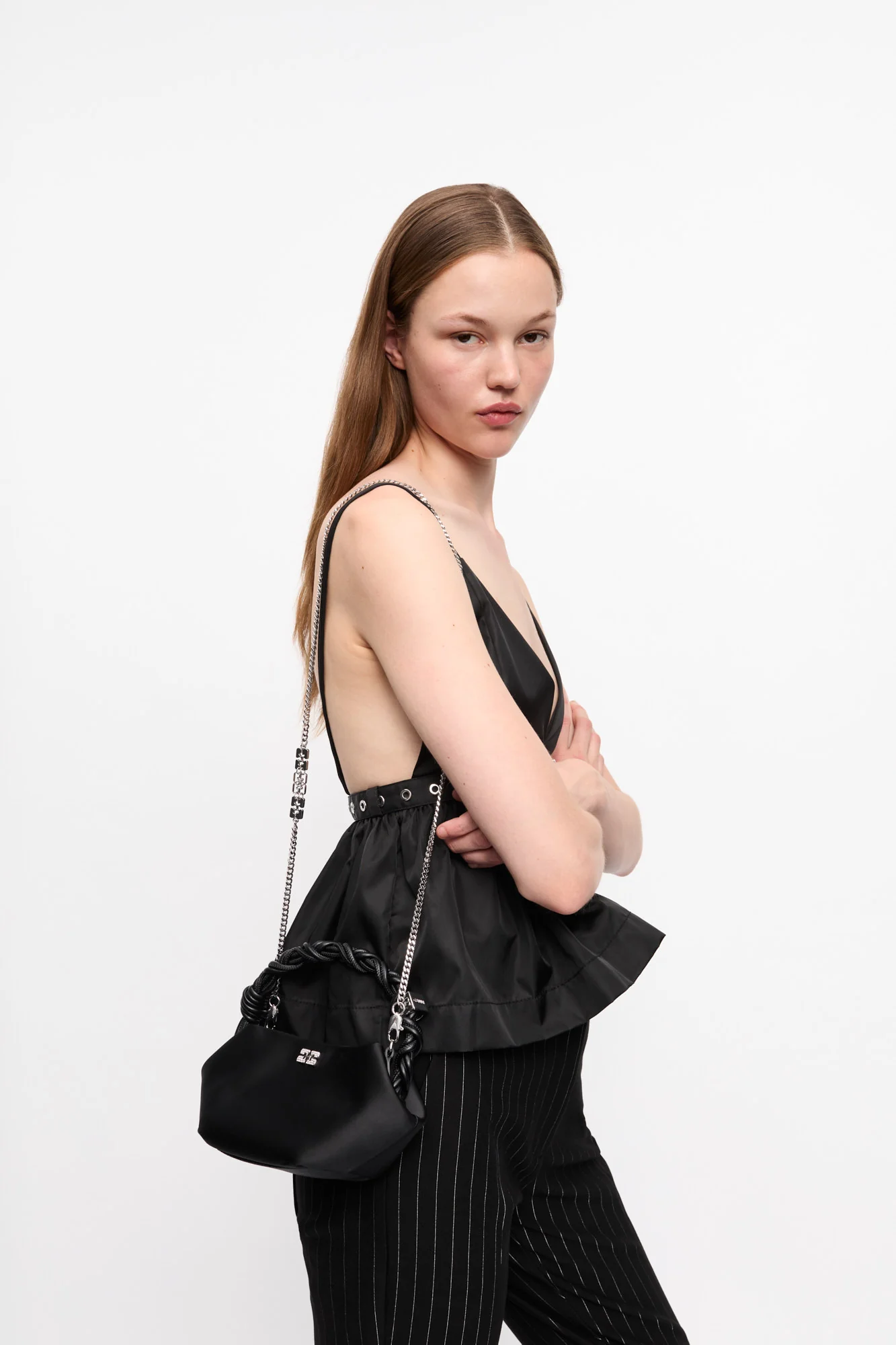 Satin Mini Bou Bag | Black - Image 4