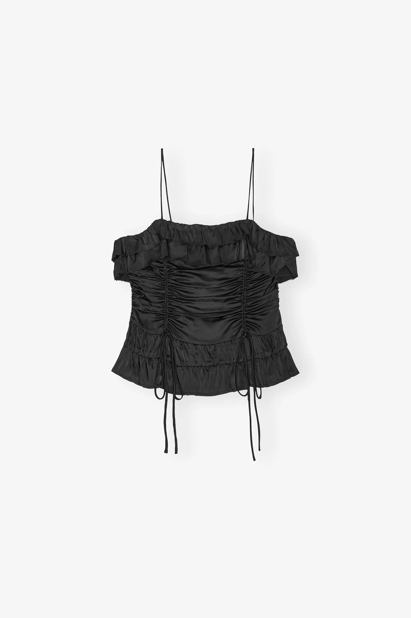 Satin Slip Top | Black