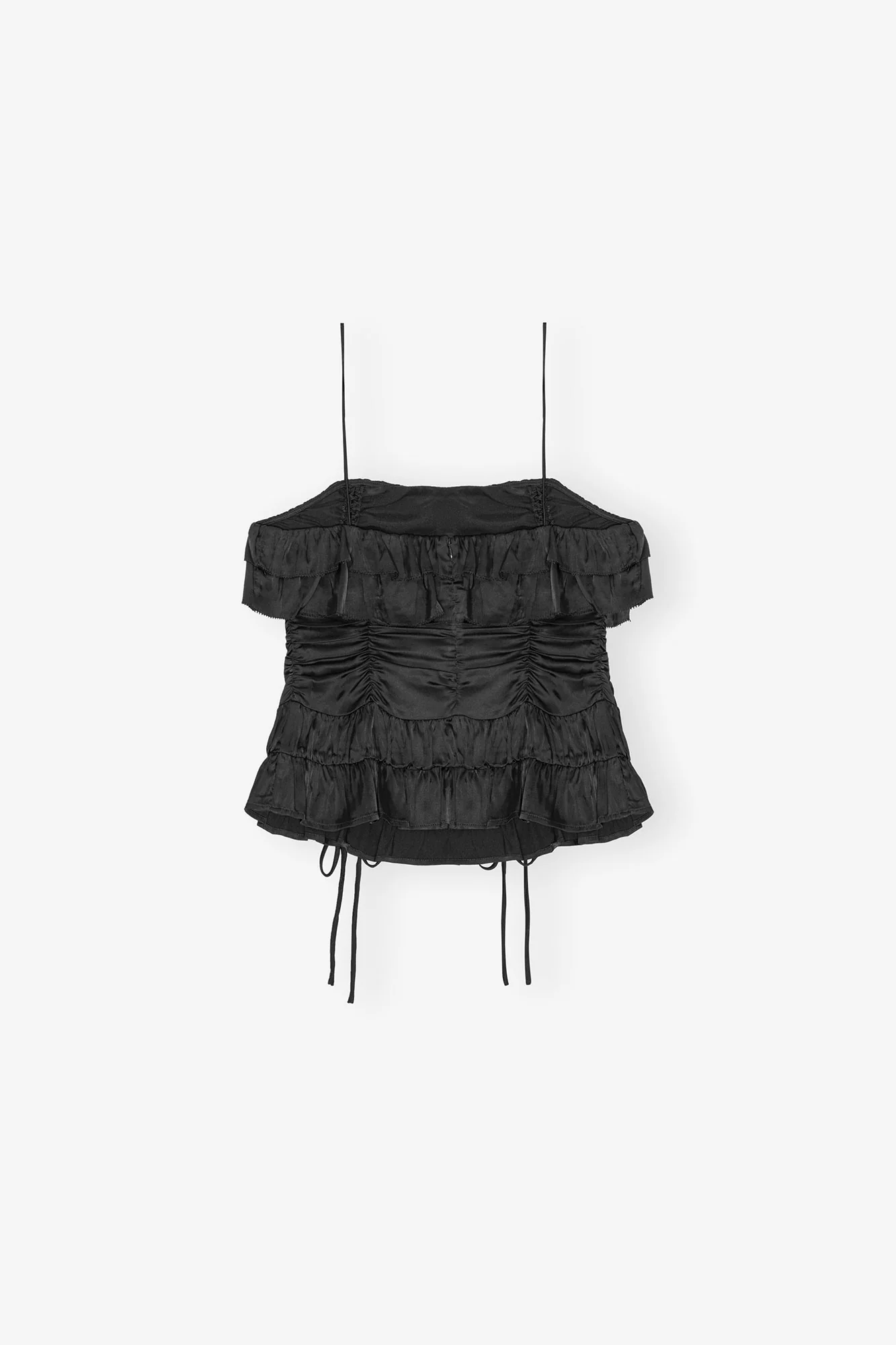 Satin Slip Top | Black - Image 2