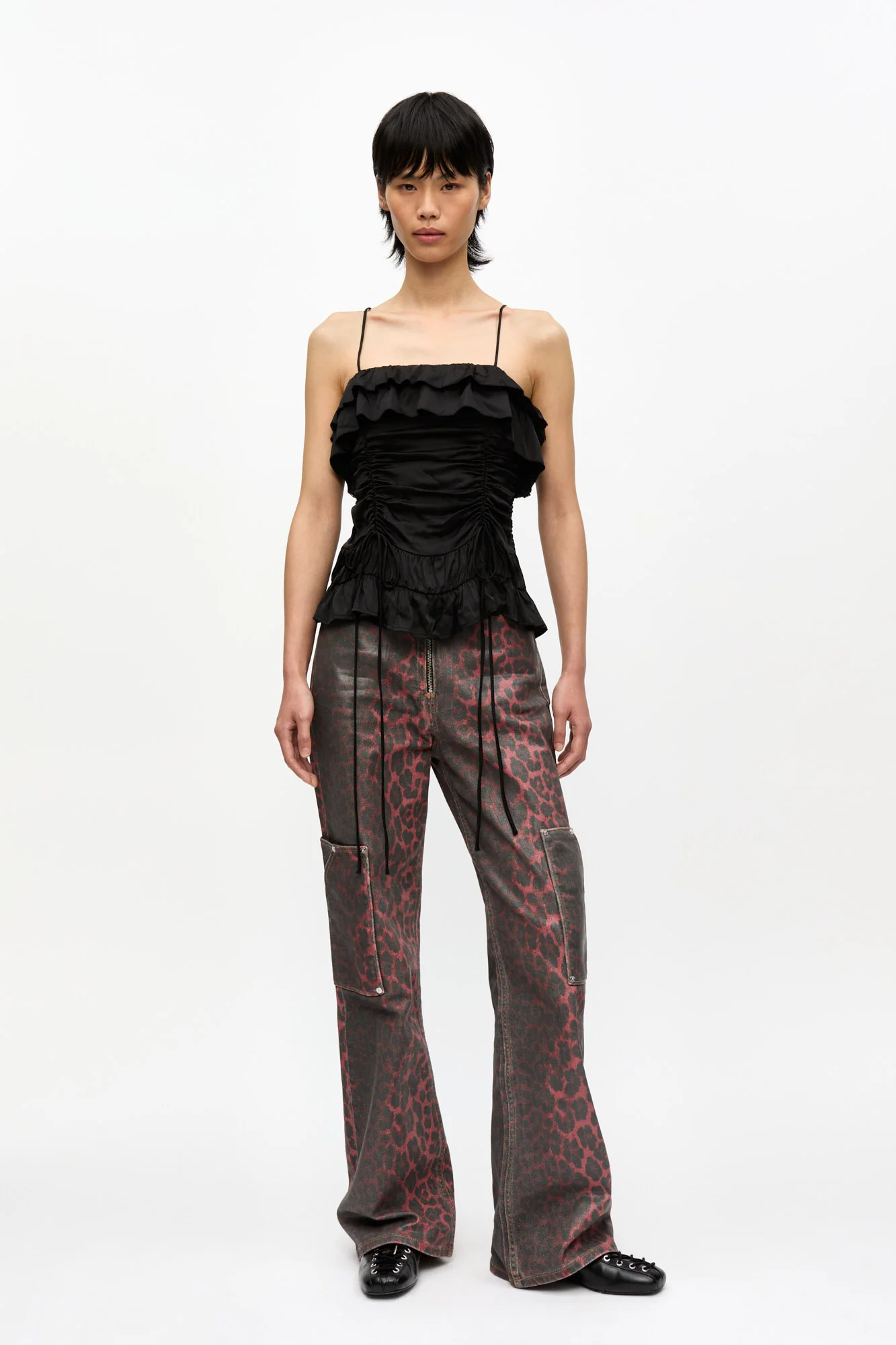 Satin Slip Top | Black - Image 4