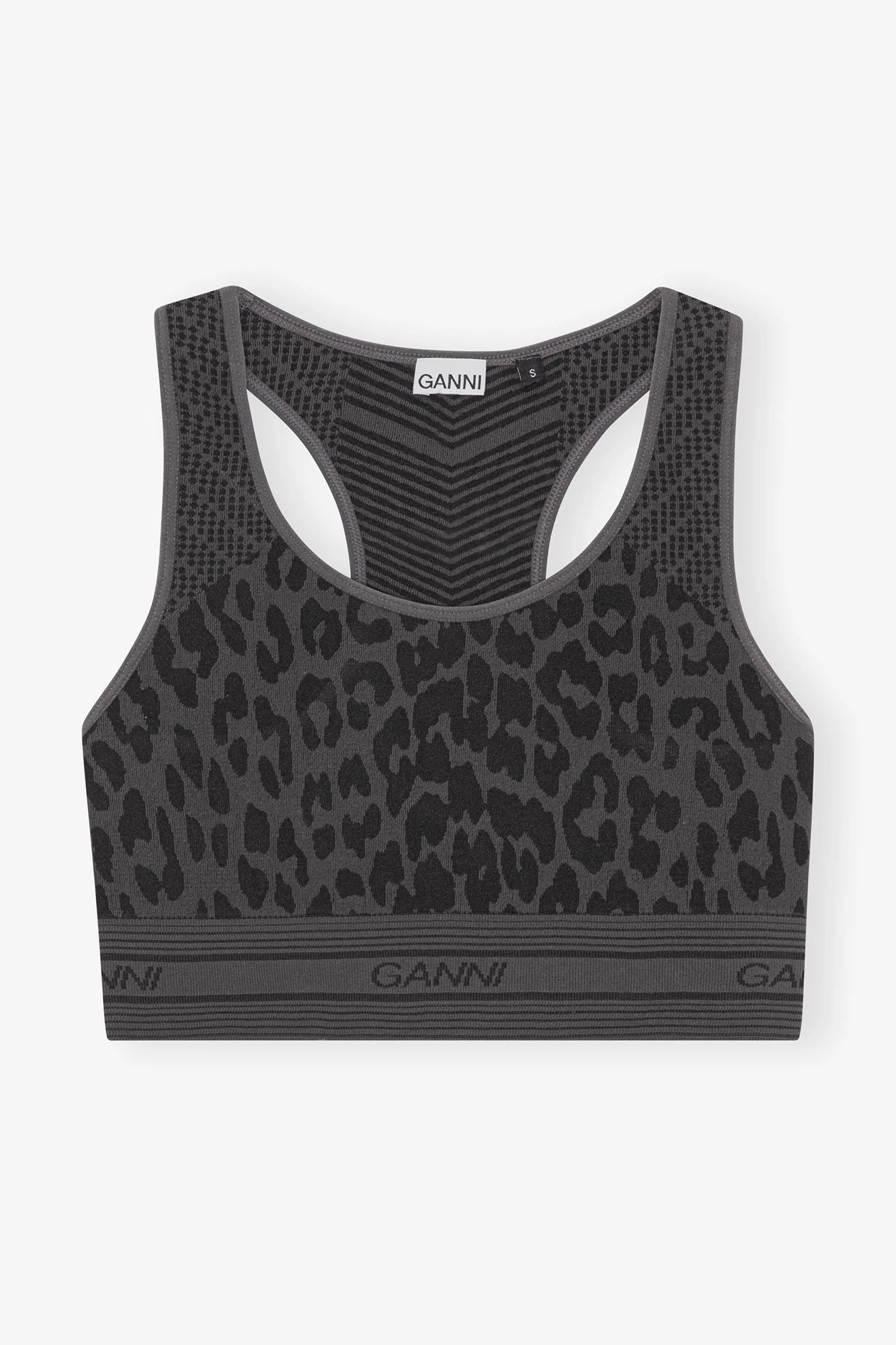Seamless Jacquard Bra | Black - Image 2