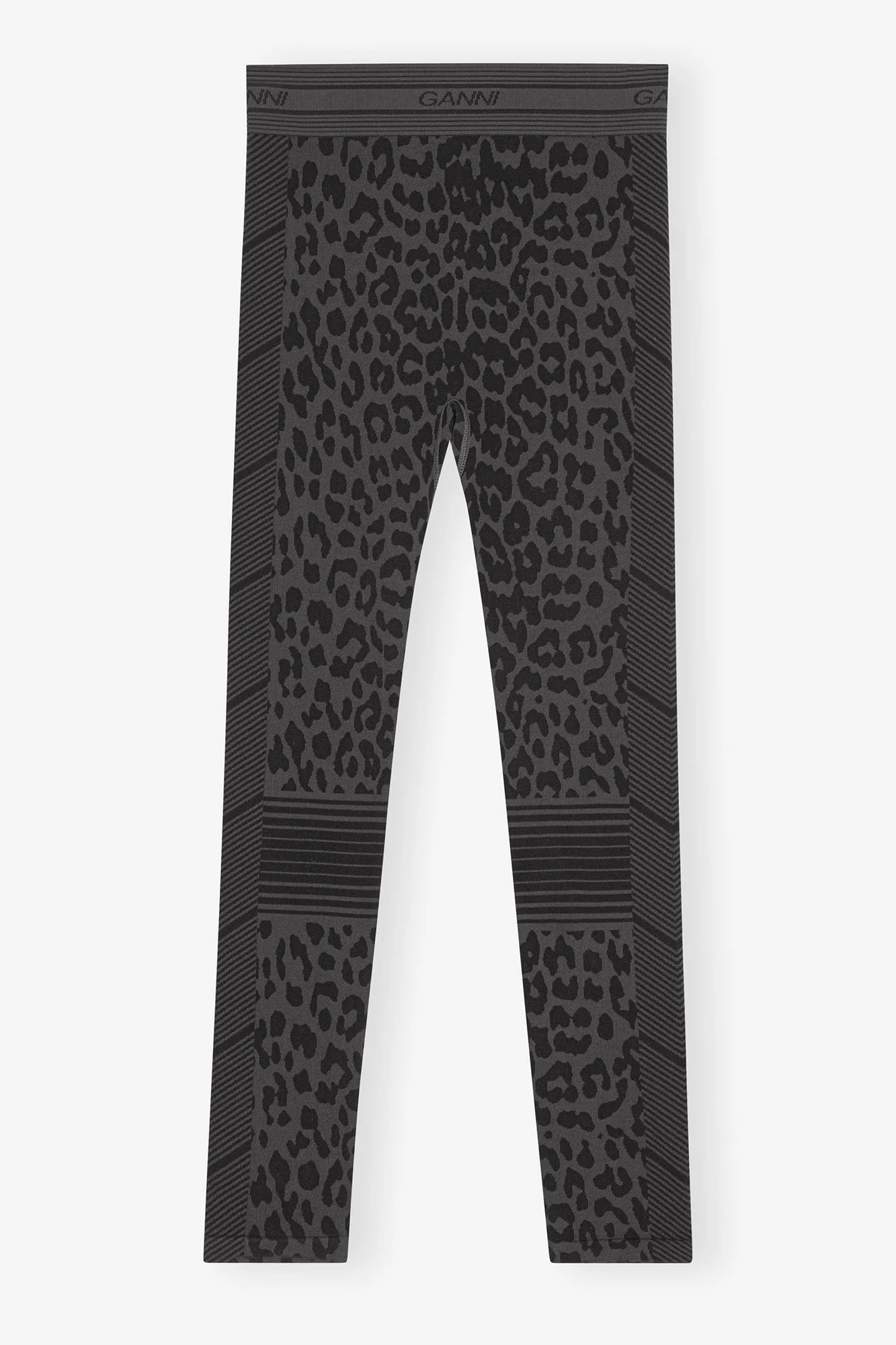 Seamless Jacquard Leggings | Black - Image 2