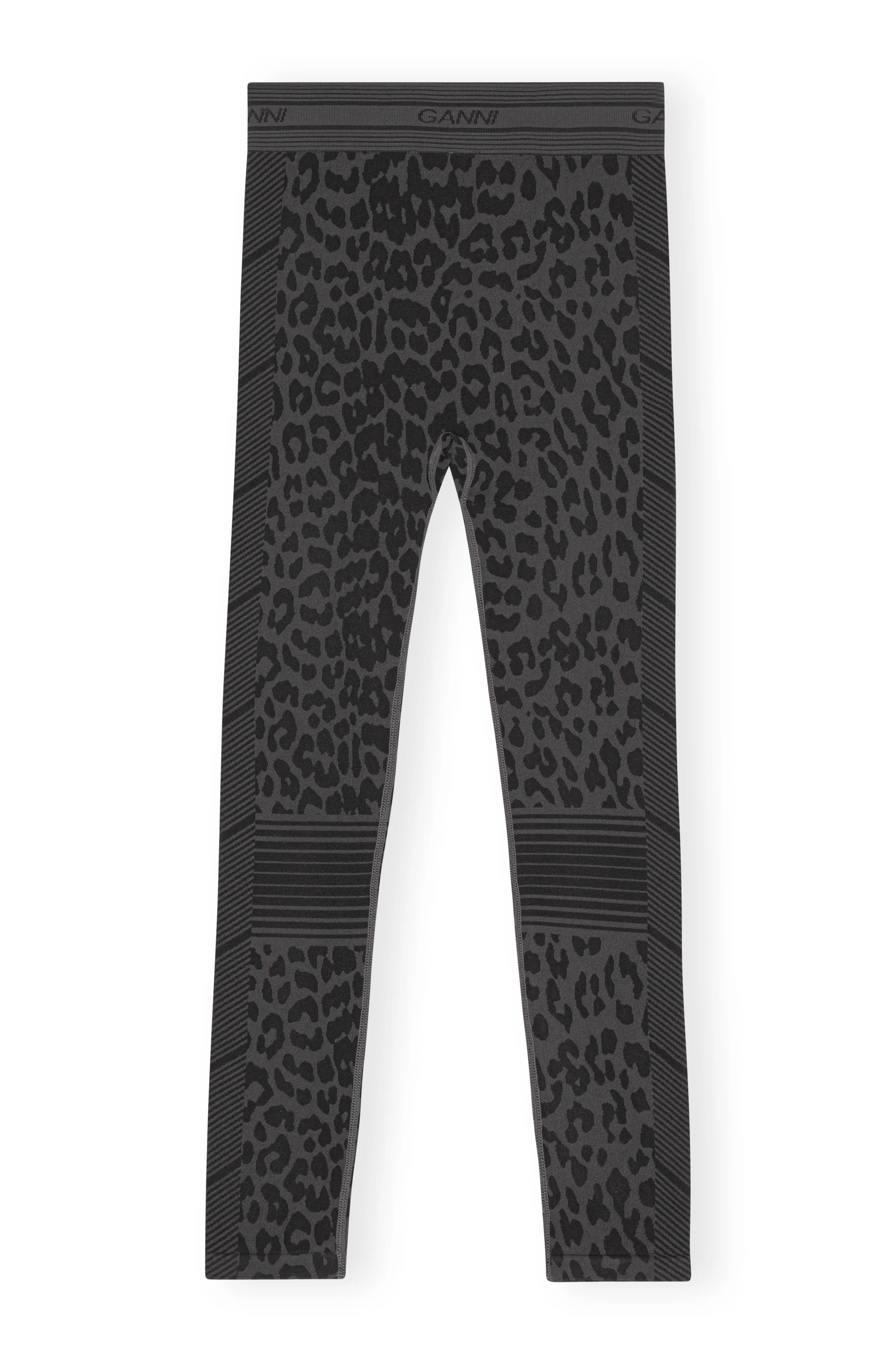 Seamless Jacquard Leggings | Black - Image 3