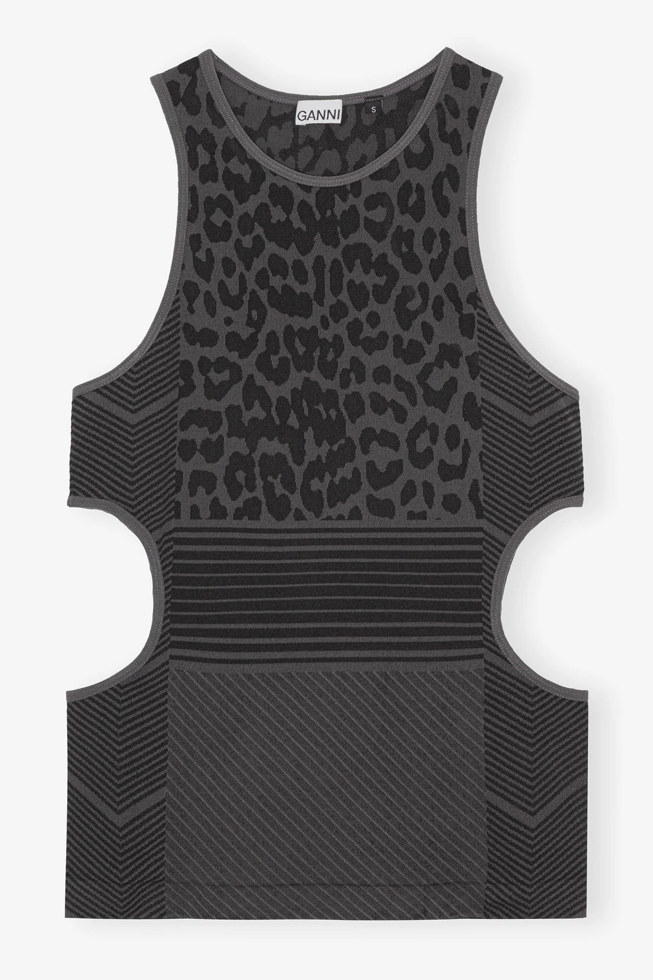 Seamless Jacquard Top | Black - Image 2