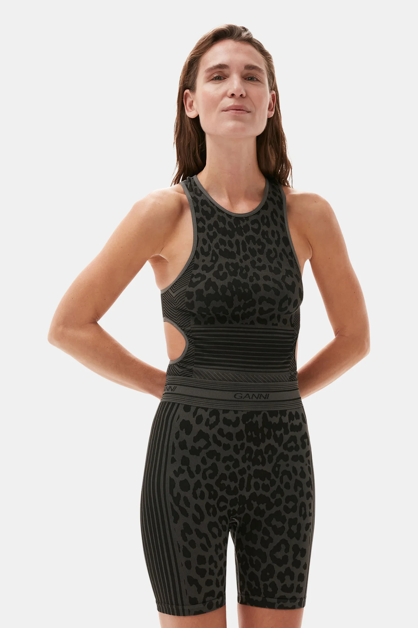 Seamless Jacquard Top | Black - Image 7
