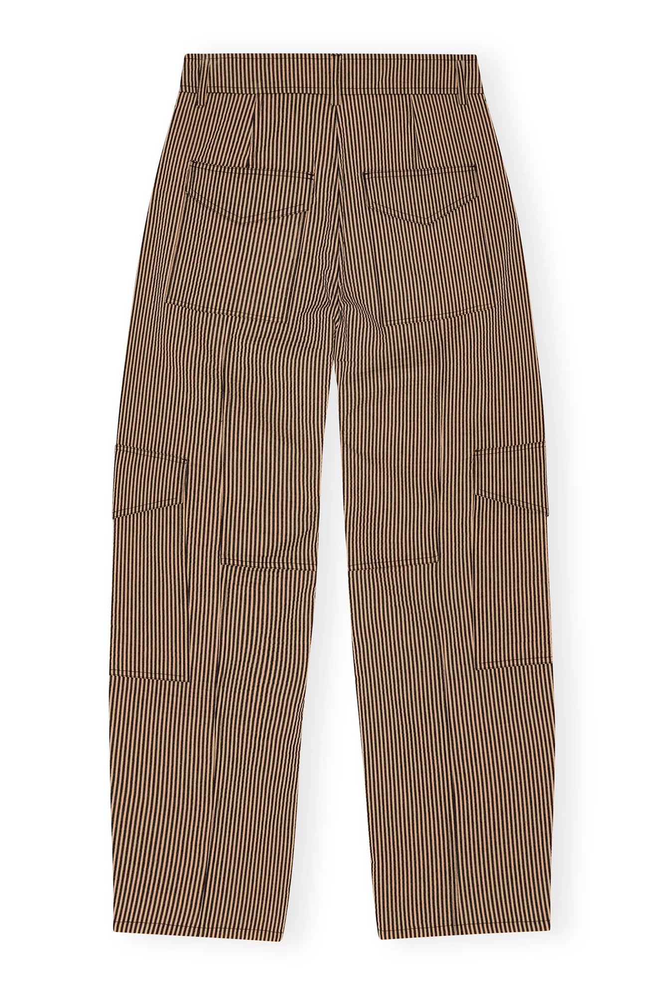 Seersucker Cargo Trousers | Irish Cream - Image 2