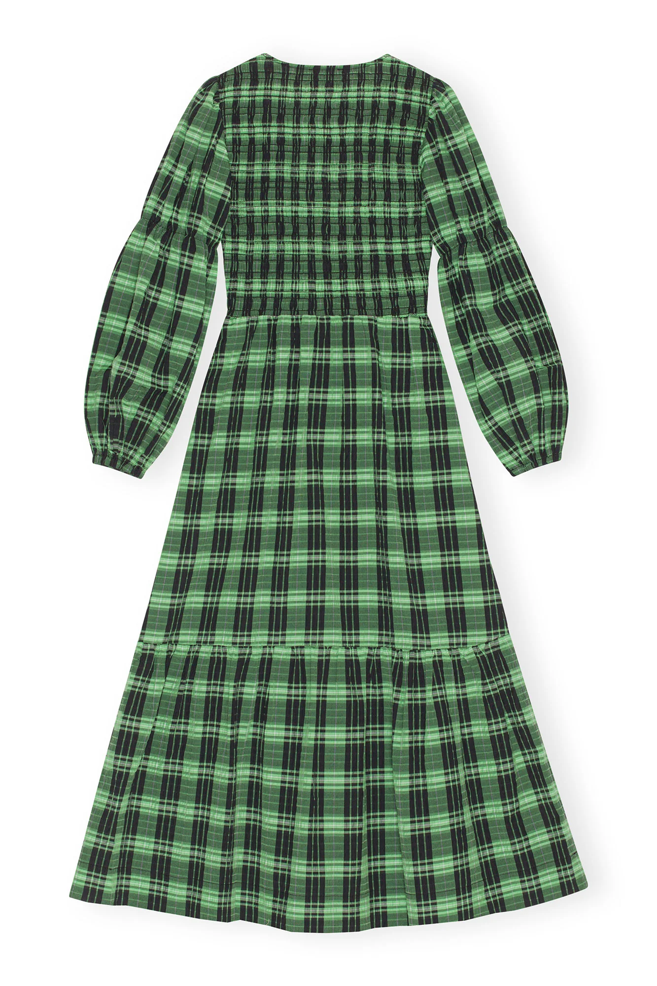 Seersucker Check Maxi Smock Dress | Peapod - Image 2