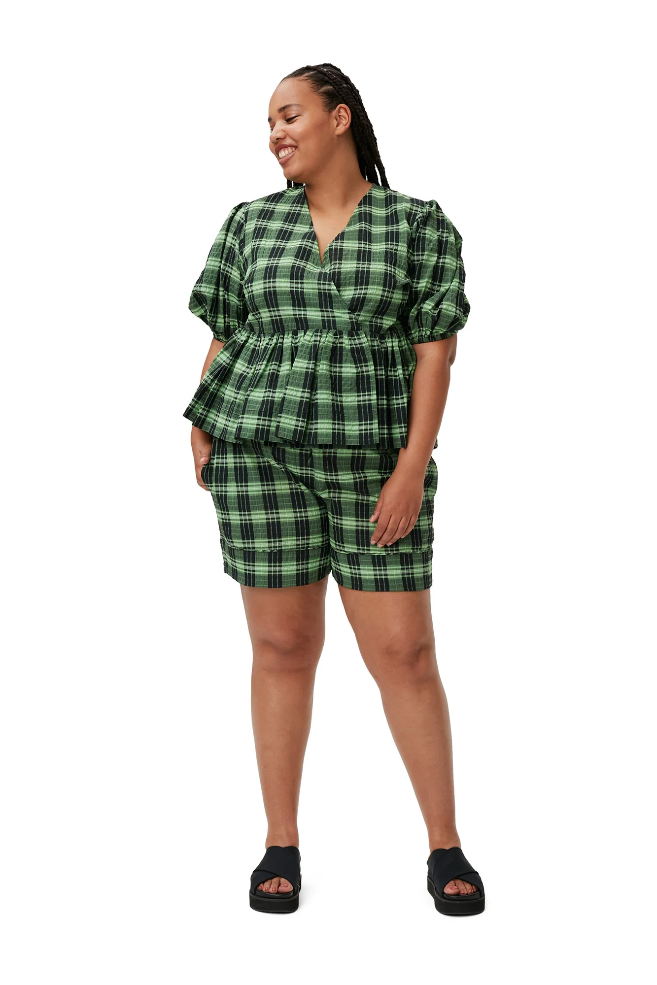 Seersucker Check Shorts | Peapod - Image 3
