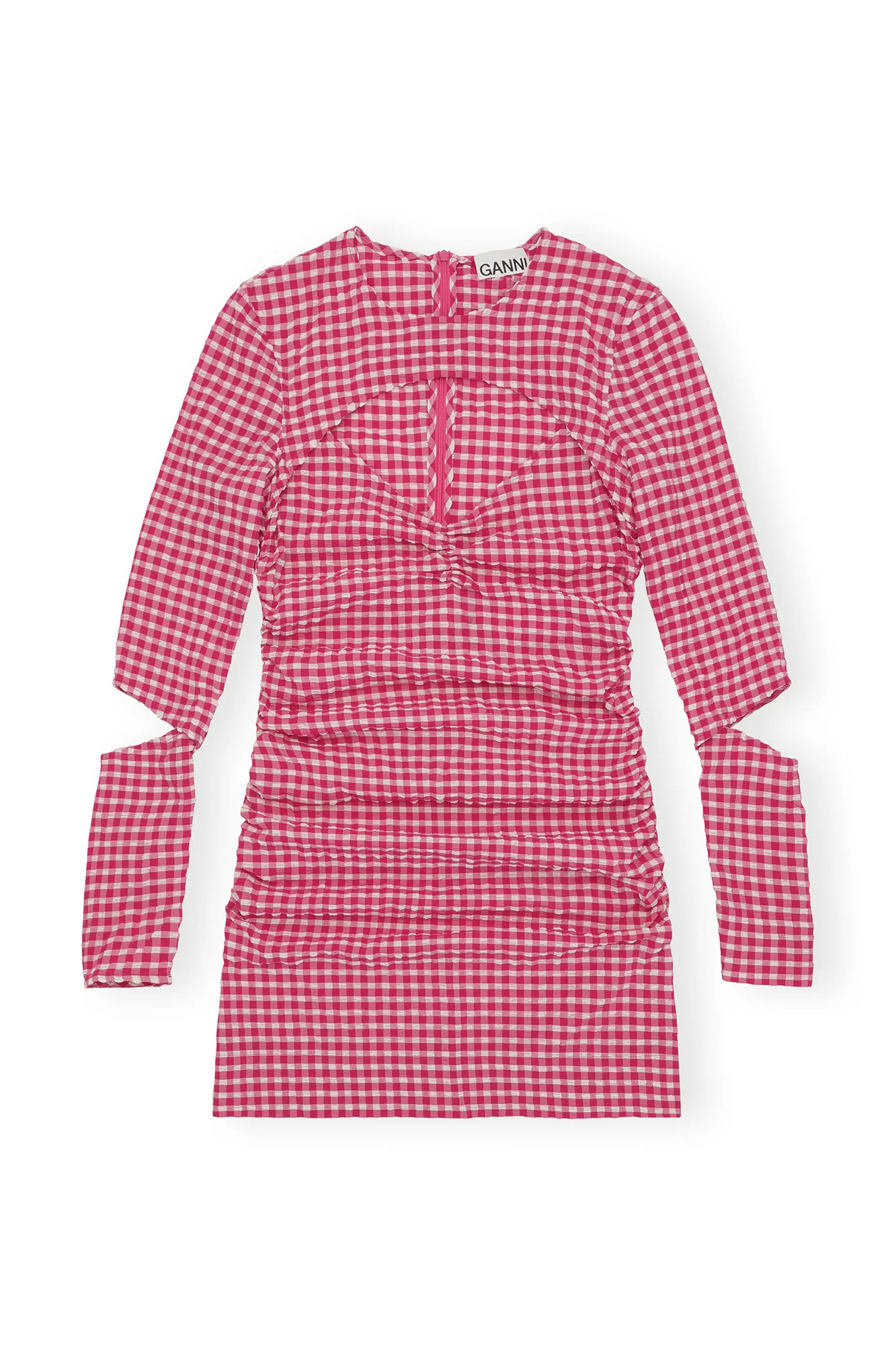 Seersucker Cut-out Mini Dress | Love Potion