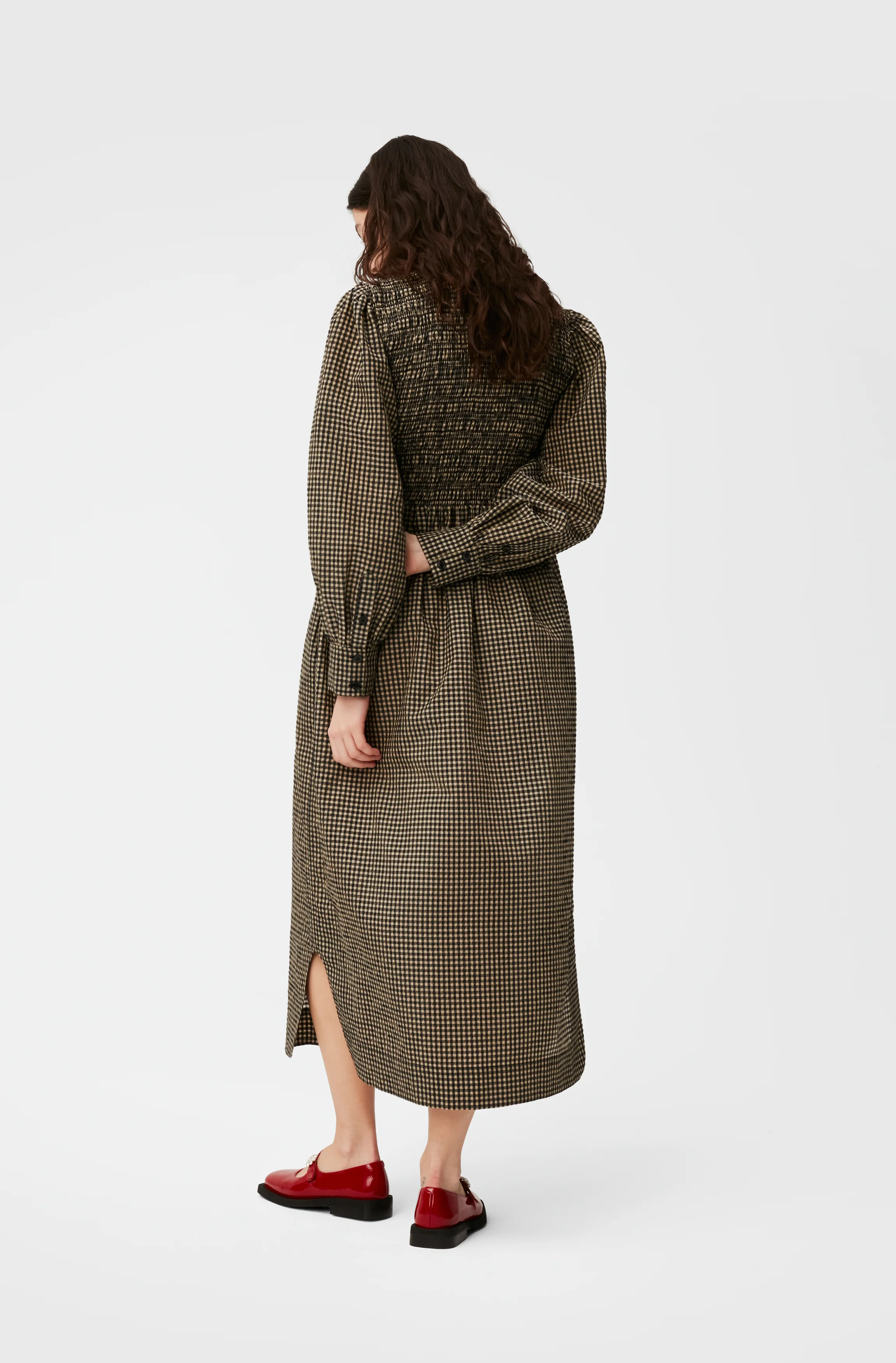 Seersucker Maxi Dress | Gingham Starfish - Image 4