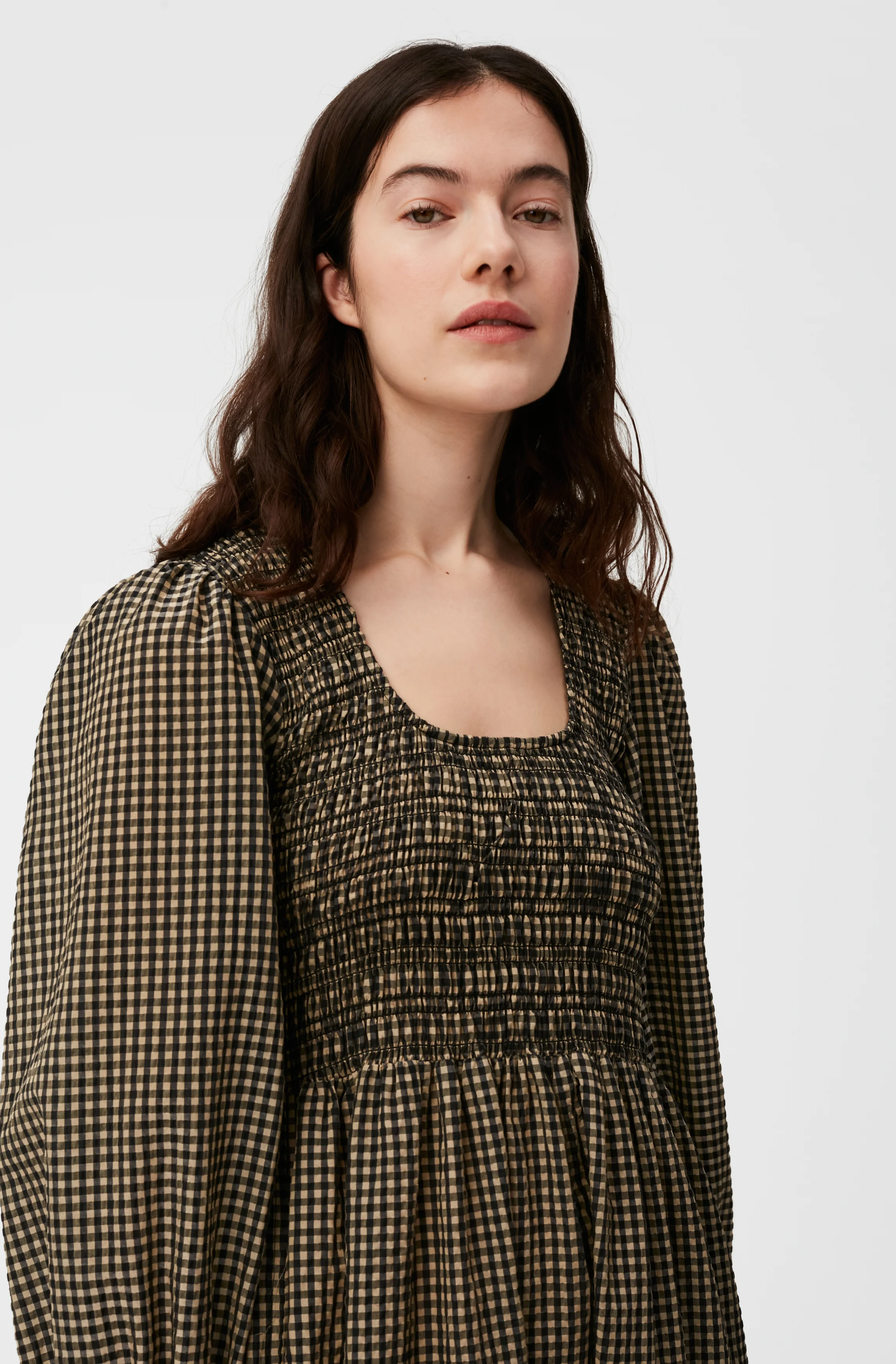 Seersucker Maxi Dress | Gingham Starfish - Image 5