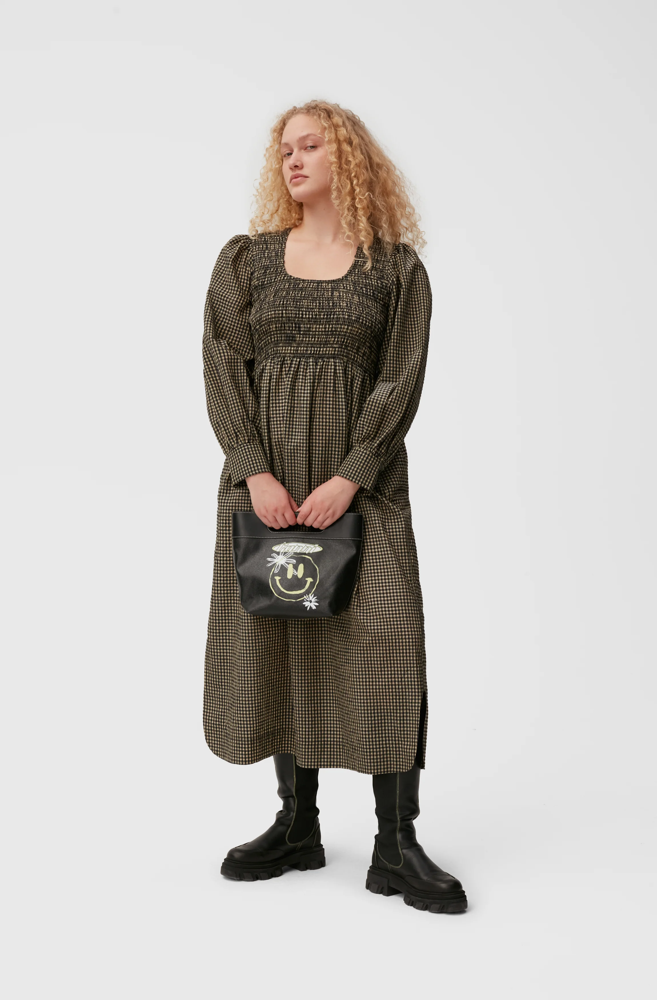 Seersucker Maxi Dress | Gingham Starfish - Image 6