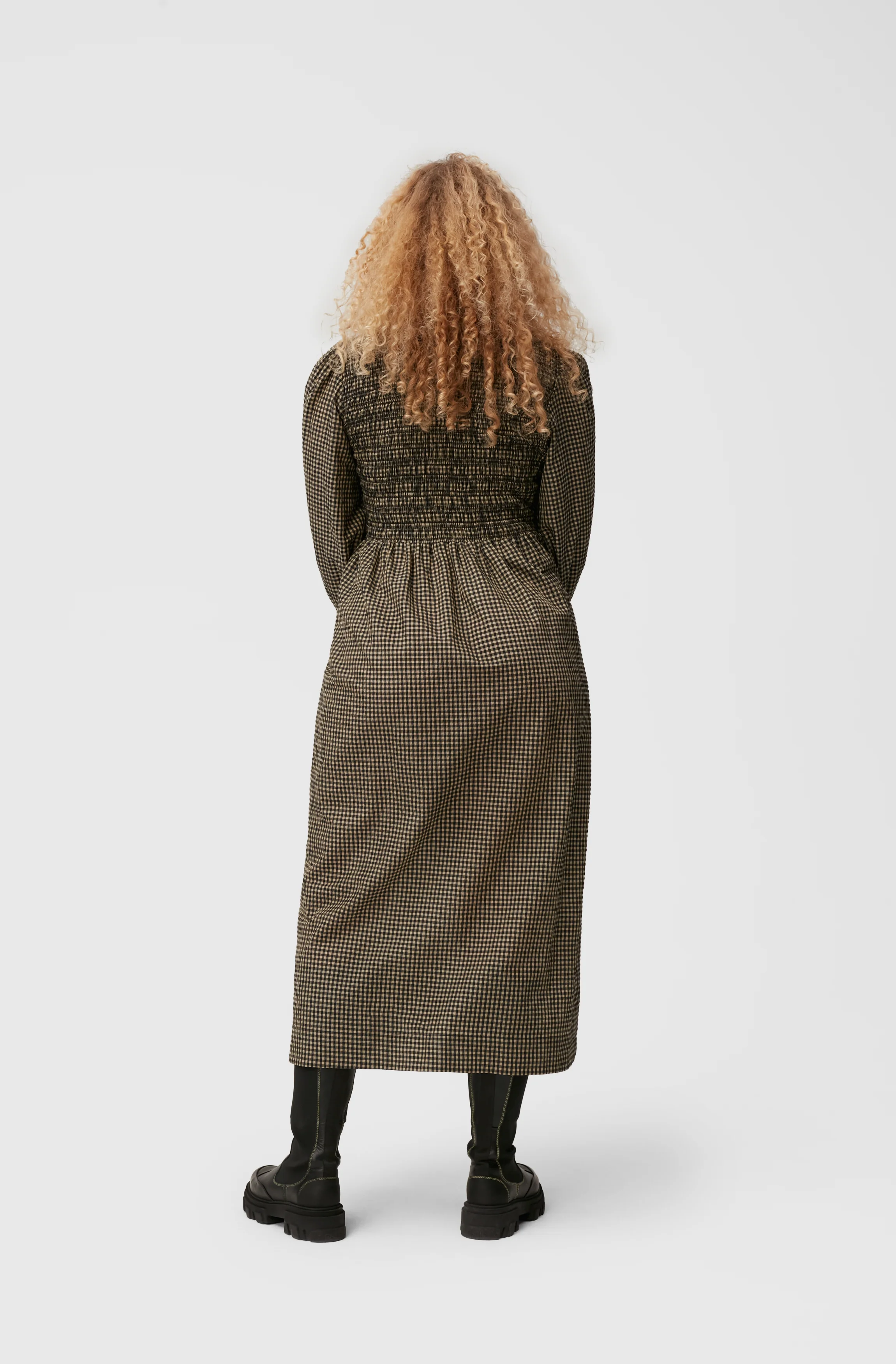 Seersucker Maxi Dress | Gingham Starfish - Image 7