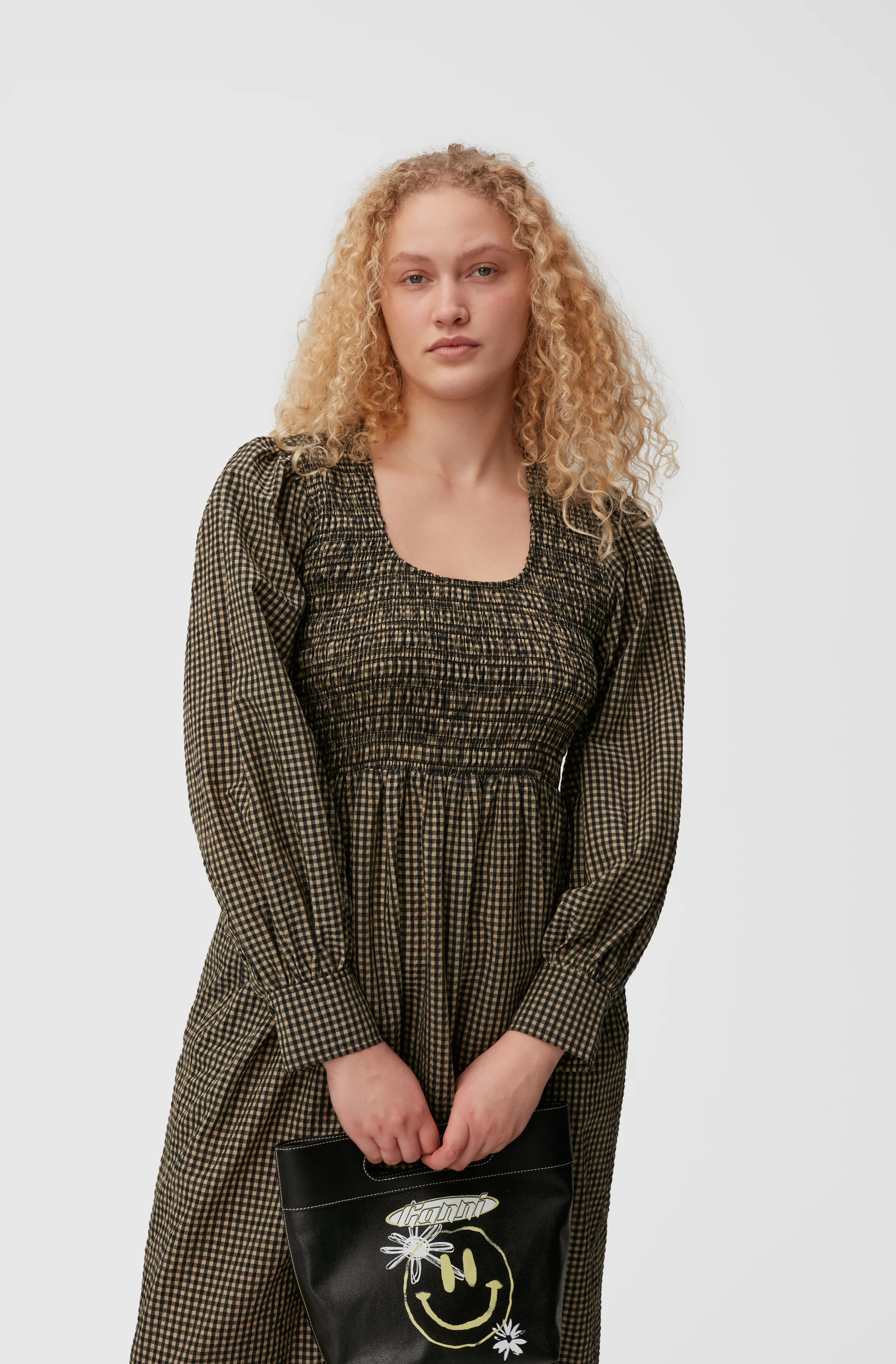 Seersucker Maxi Dress | Gingham Starfish - Image 8