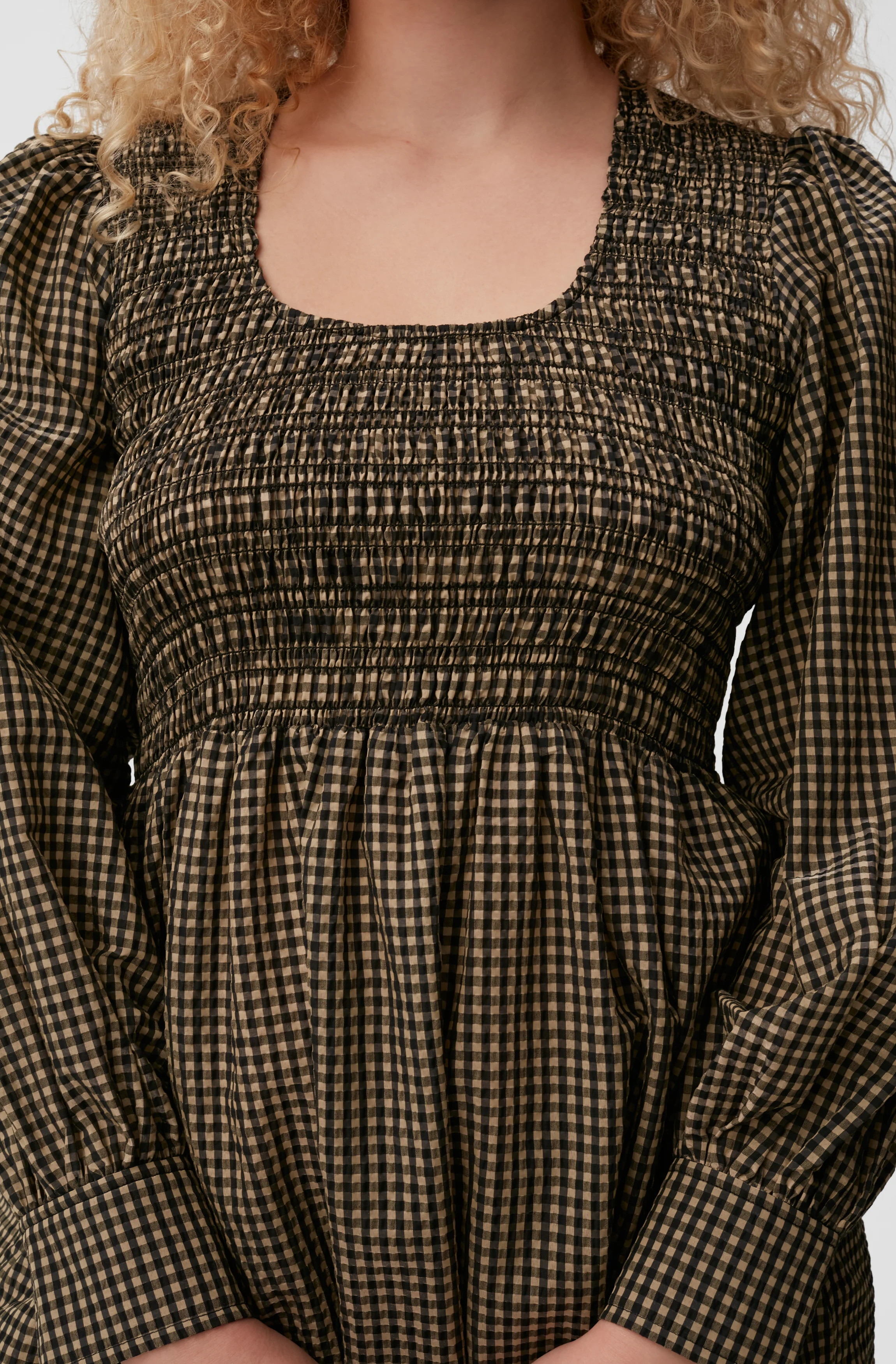 Seersucker Maxi Dress | Gingham Starfish - Image 9