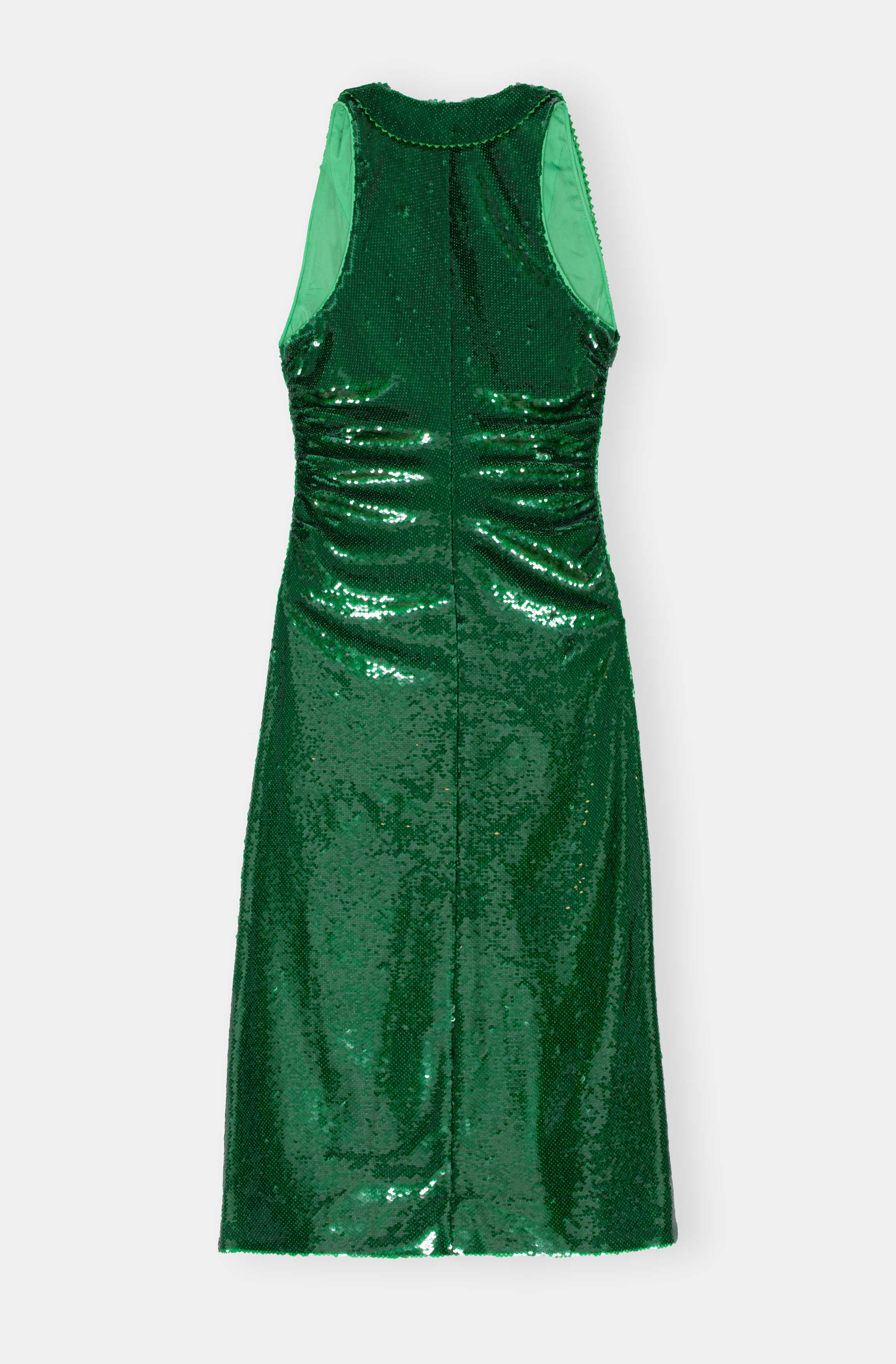 Sequinned Sleeveless Maxi Dress | Kelly Green - Image 2