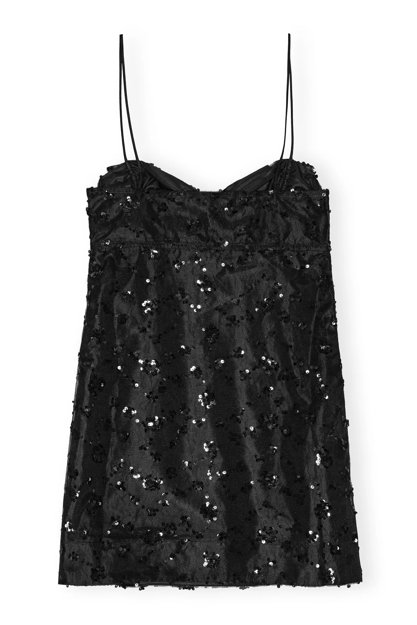 Sequins Lace Mini Dress | Black - Image 2
