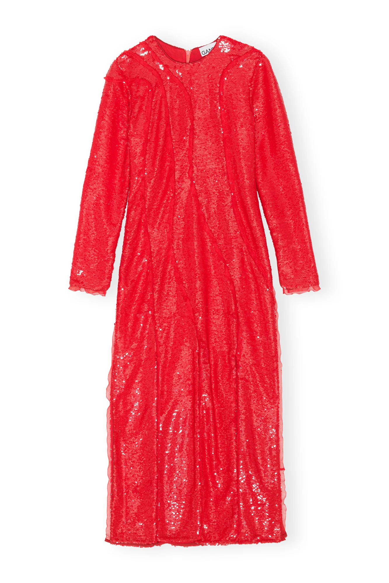 Sequins Maxi Dress | Fiery Red