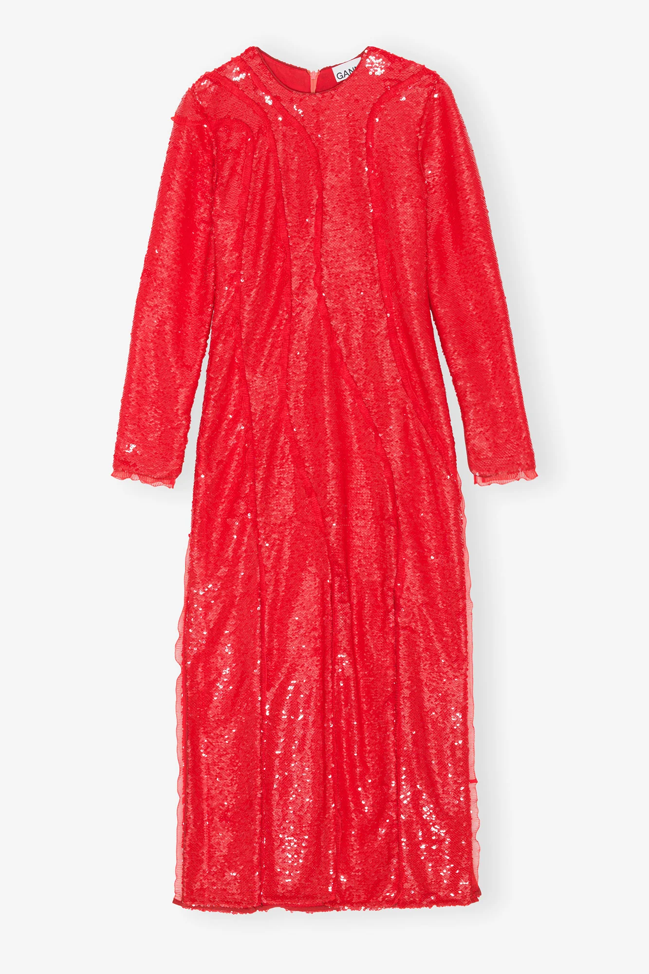 Sequins Maxi Dress | Fiery Red - Image 2