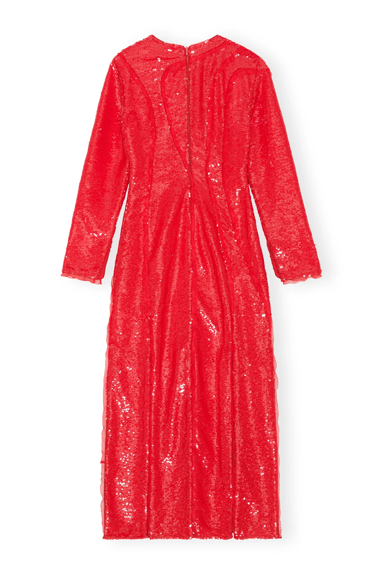 Sequins Maxi Dress | Fiery Red - Image 3
