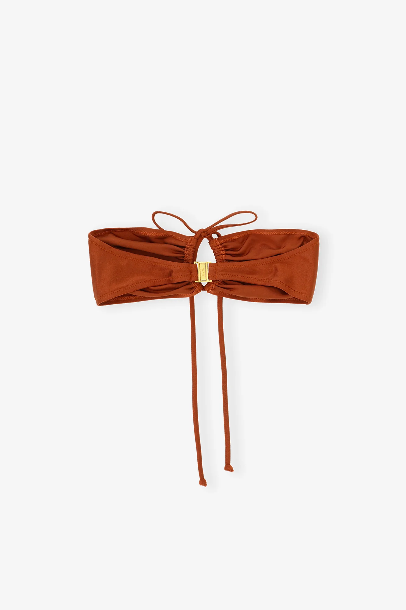 Shine Swim Open Bandeau Bikini Top | Copper Brown - Image 2