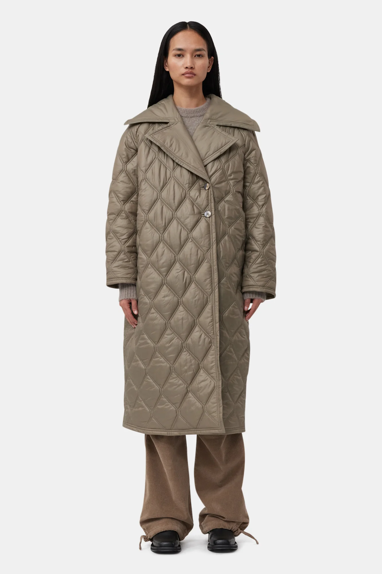Shiny Quilt Coat | Fallen Rock - Image 3