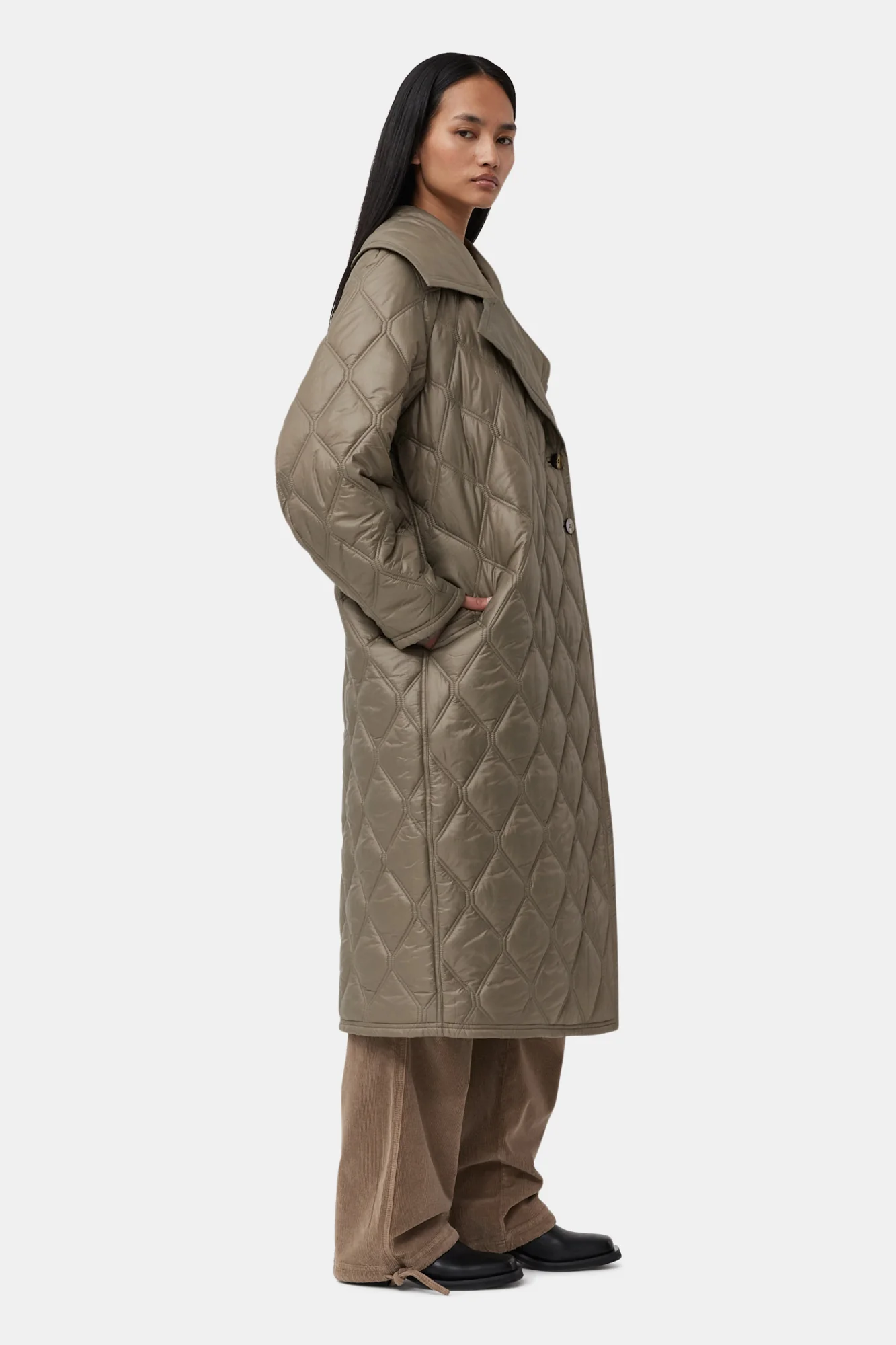 Shiny Quilt Coat | Fallen Rock - Image 5
