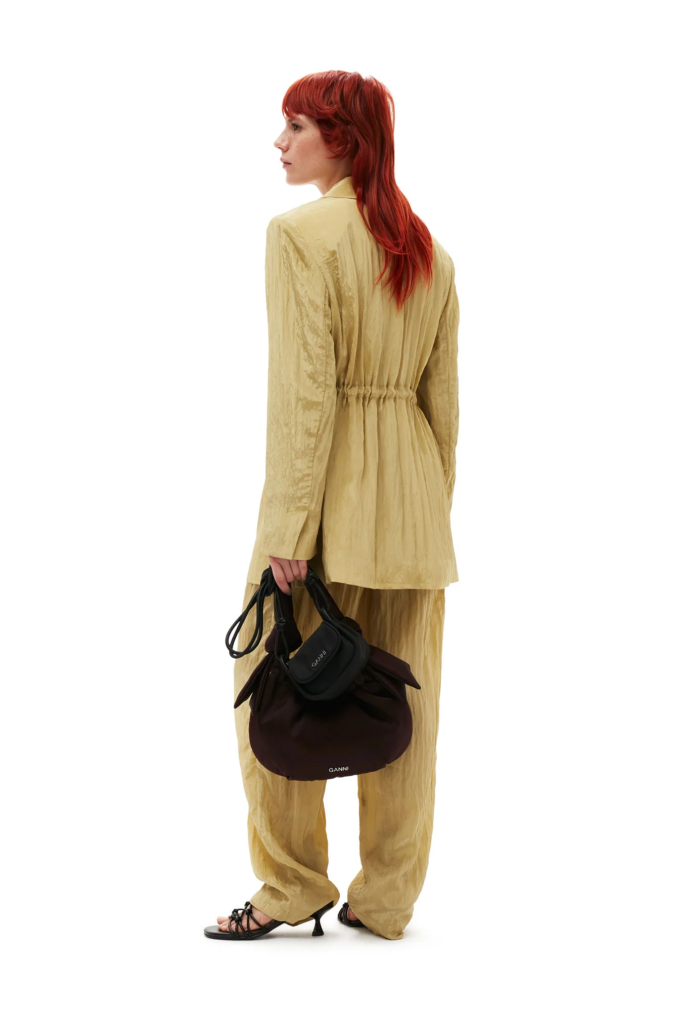 Shiny Tech Blazer | Leek Green - Image 4