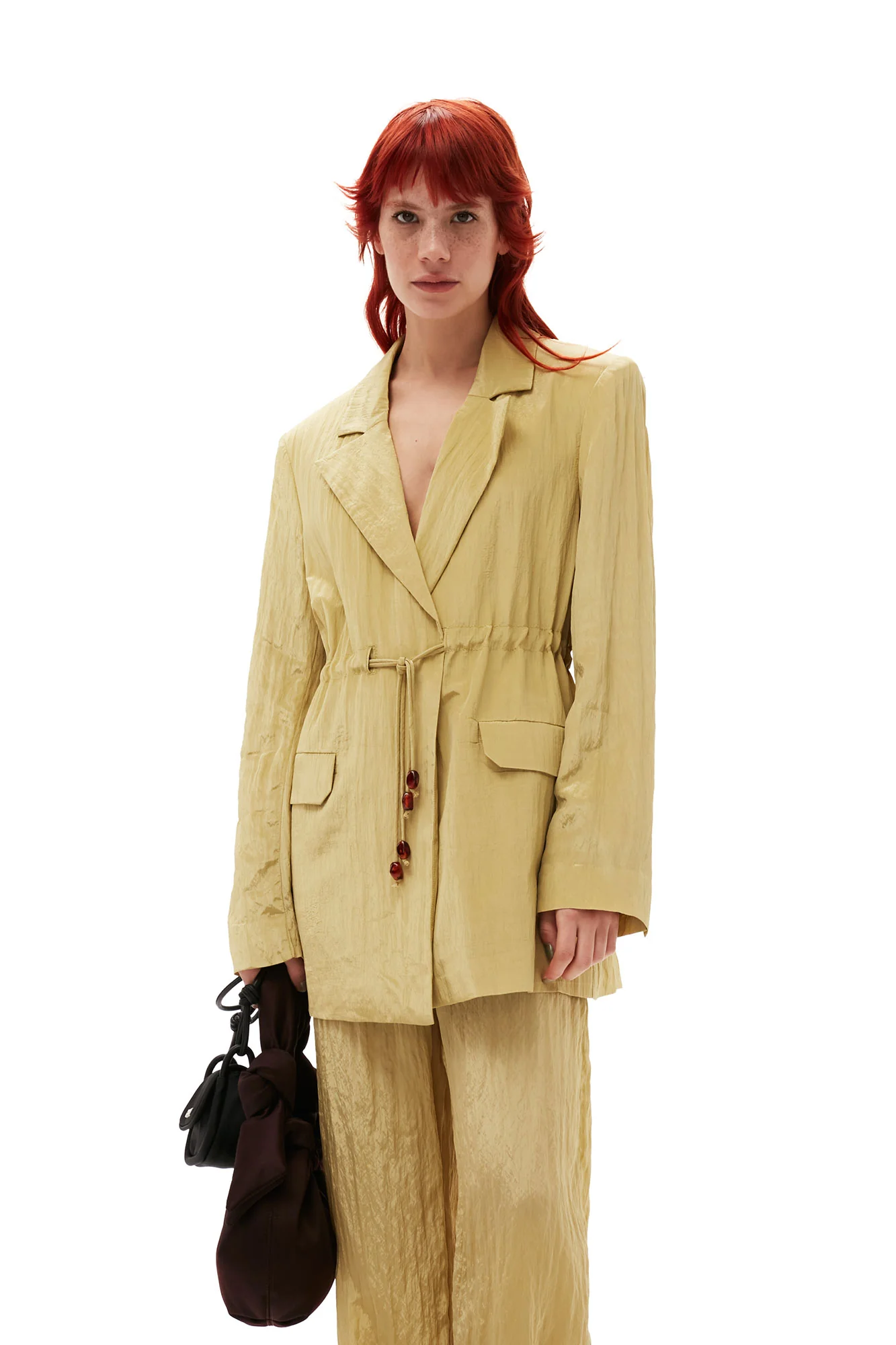 Shiny Tech Blazer | Leek Green - Image 5