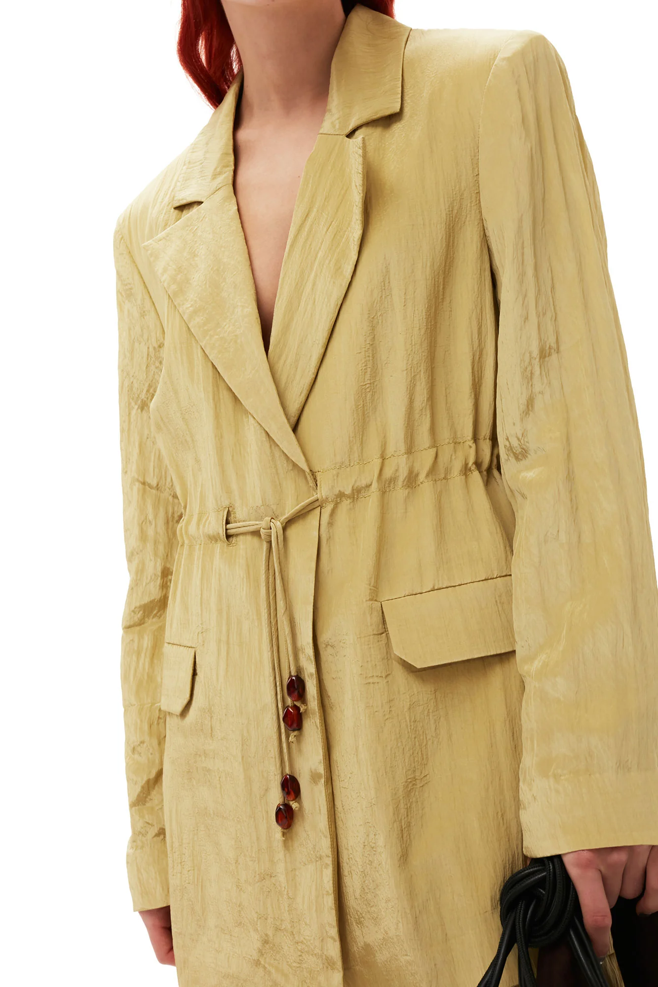 Shiny Tech Blazer | Leek Green - Image 6