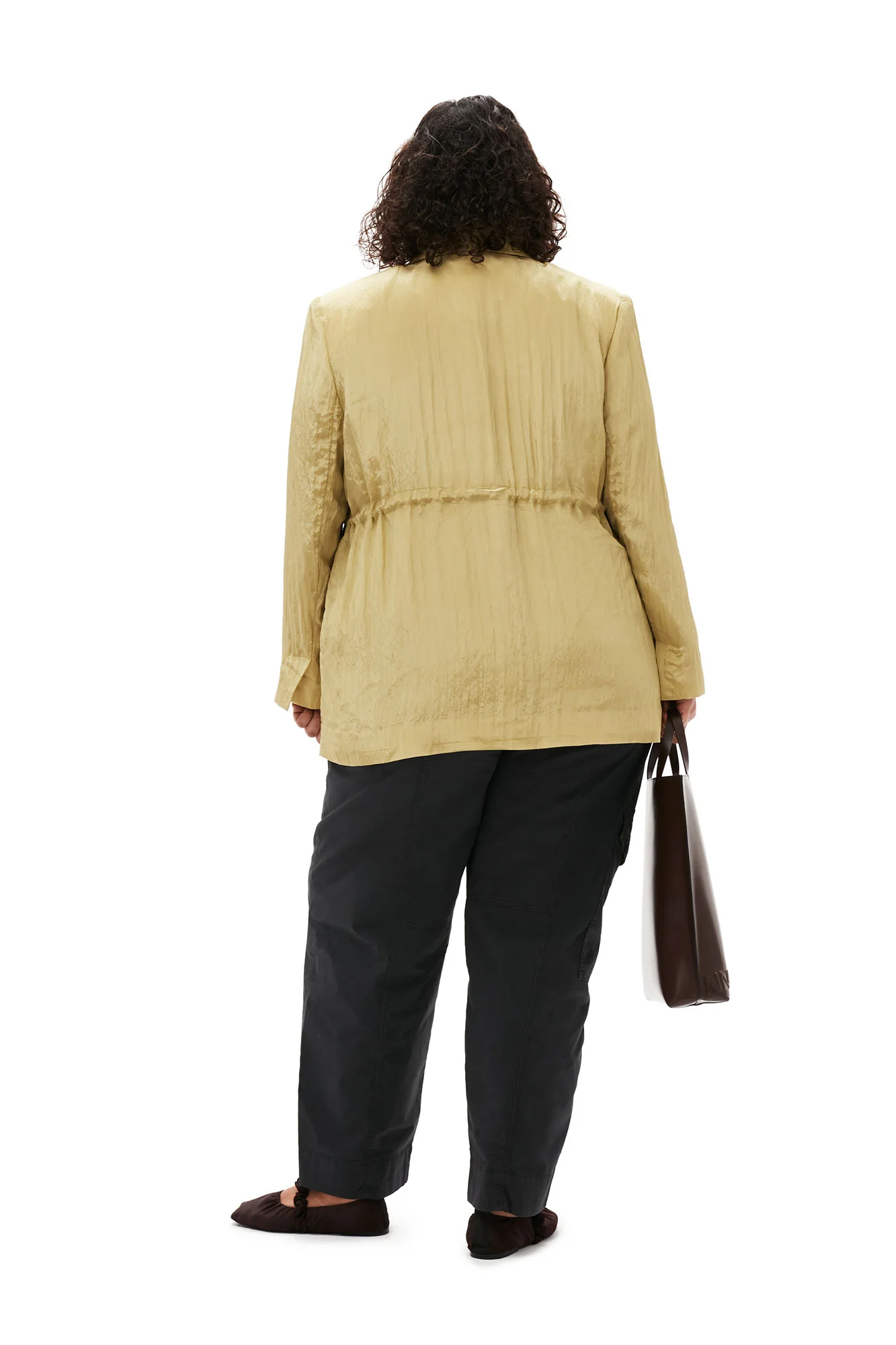 Shiny Tech Blazer | Leek Green - Image 8