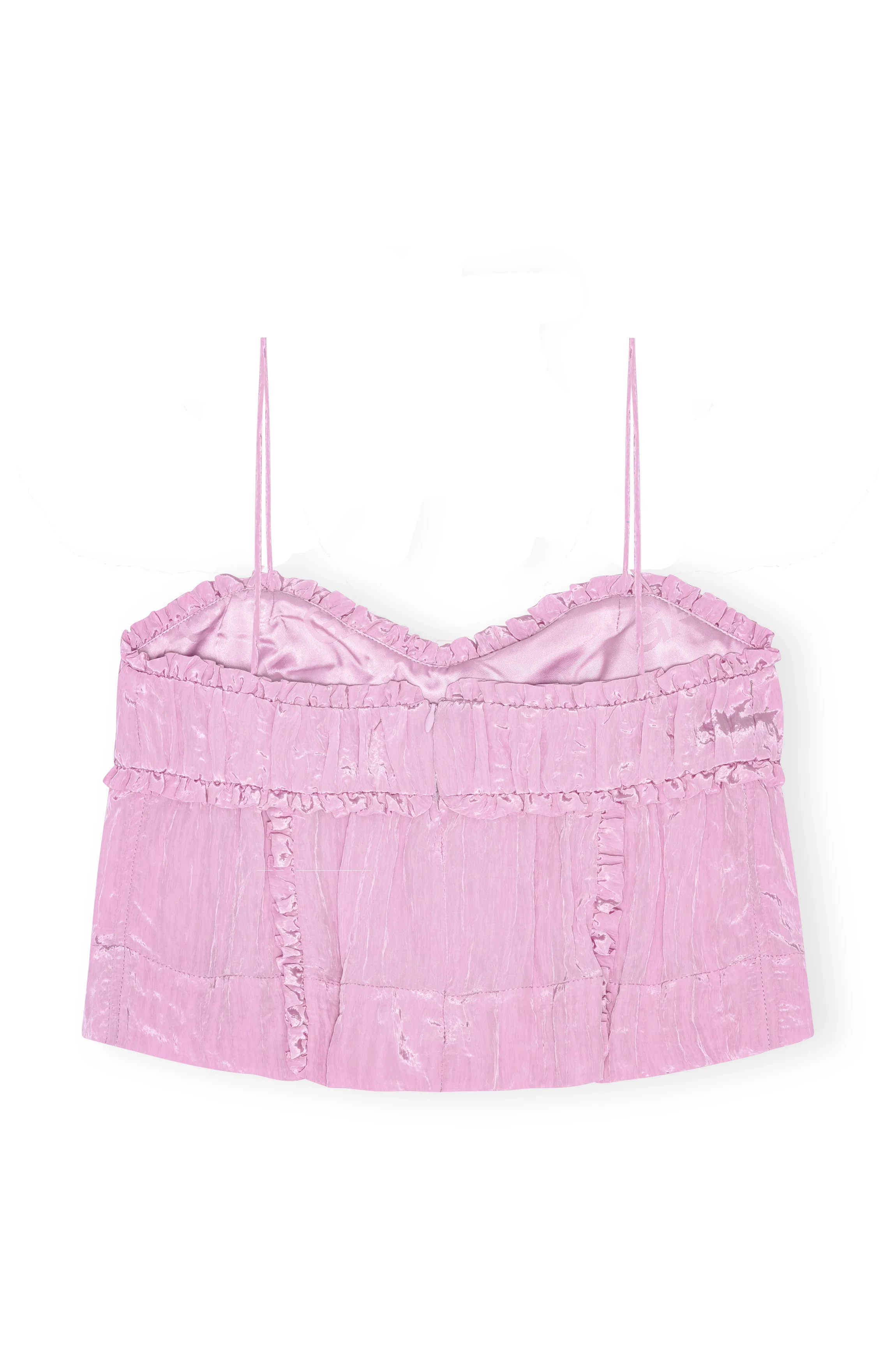 Shiny Tech Strap Top | Lilac Sachet - Image 2
