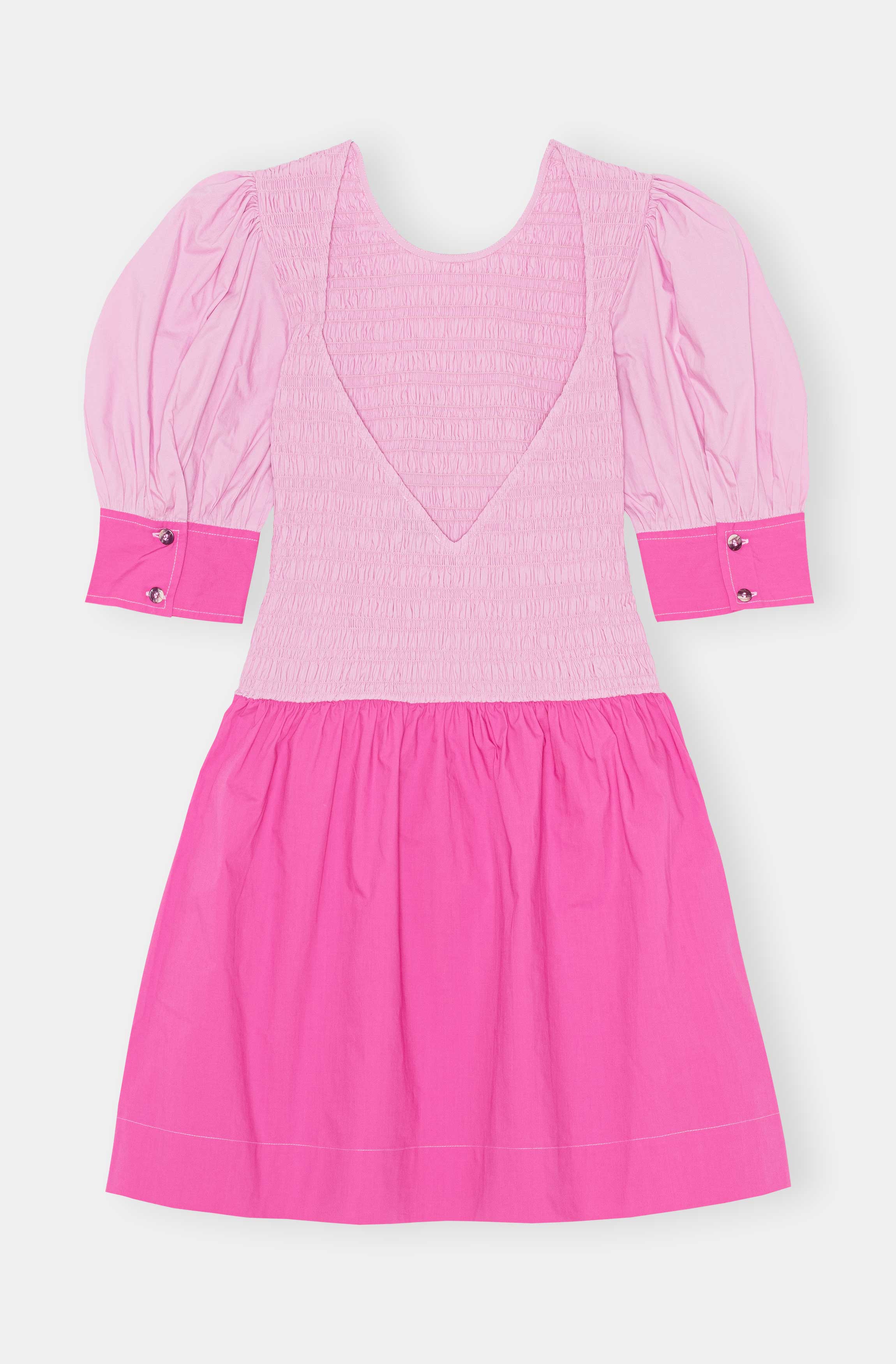 Shirred Mini Dress | Phlox Pink - Image 2